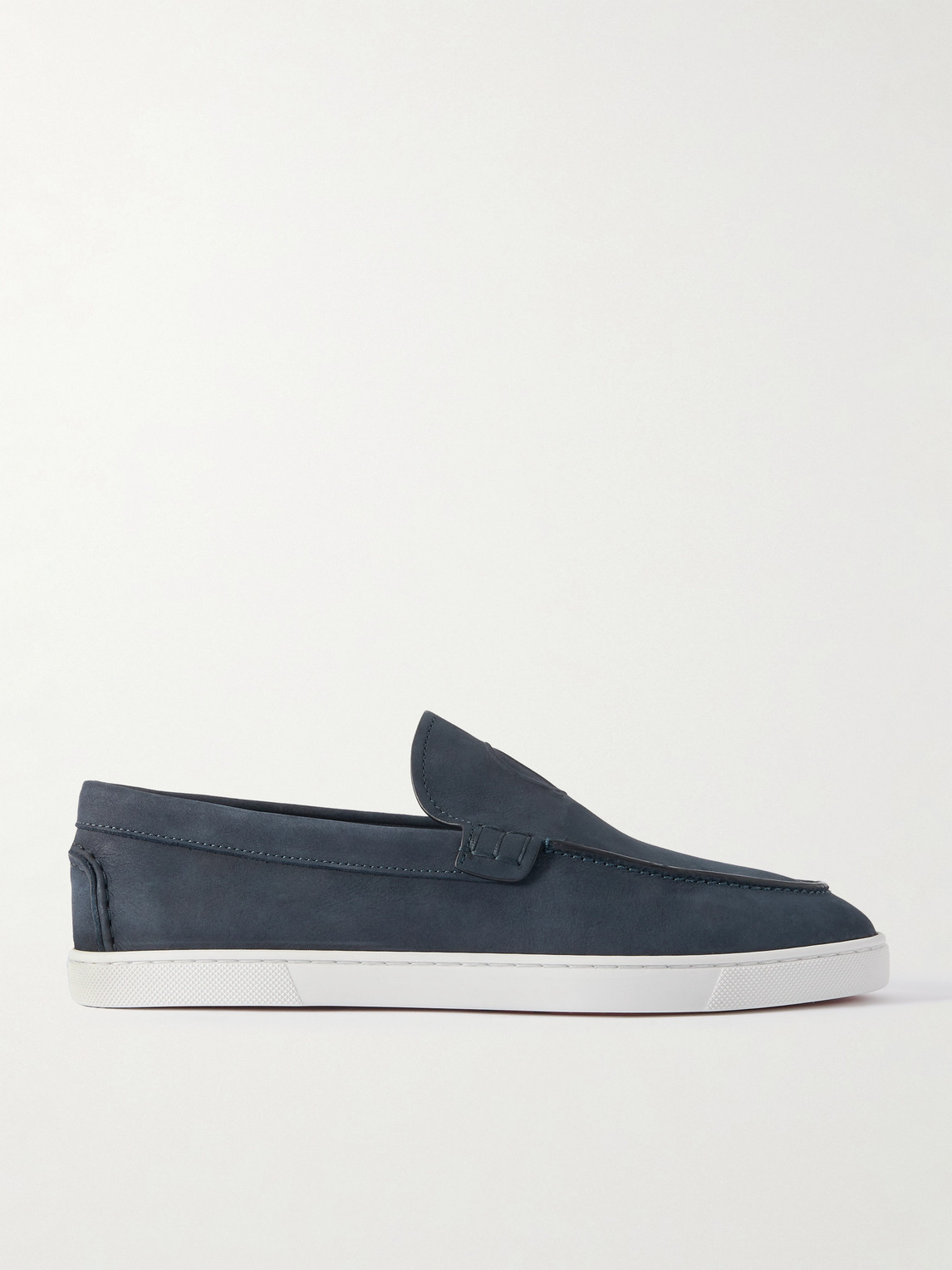 Christian Louboutin Moonboat Logo-Embossed Nubuck Loafers - Men