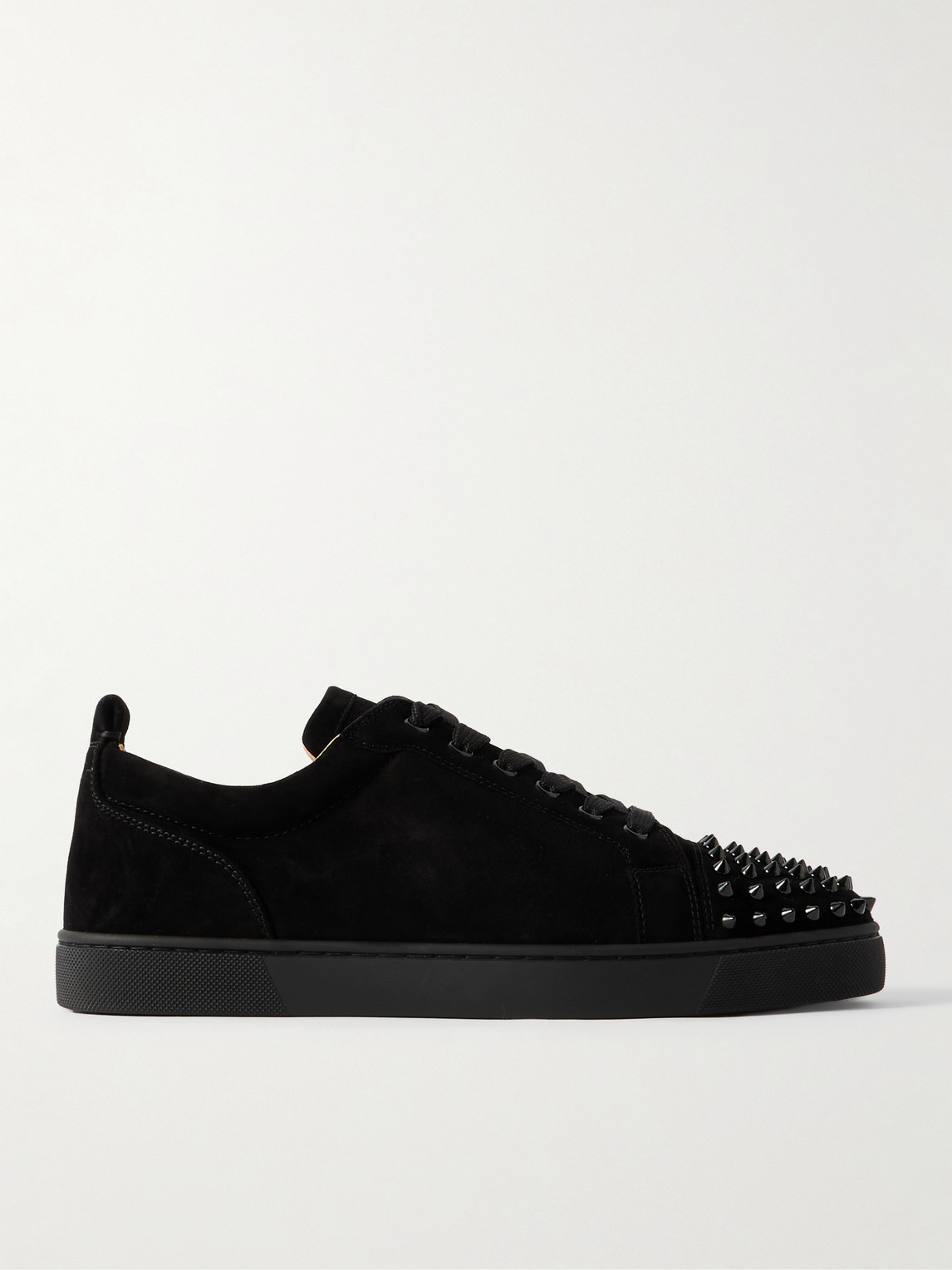 Christian Louboutin Men Louis Junior Spikes Borchie Punta Sneaker In Black