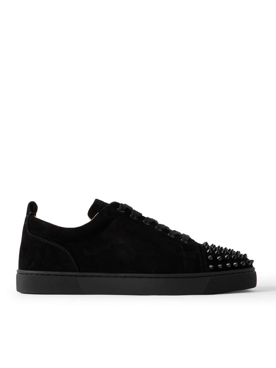Christian Louboutin Louis Junior Spikes Cap-toe Suede Trainers