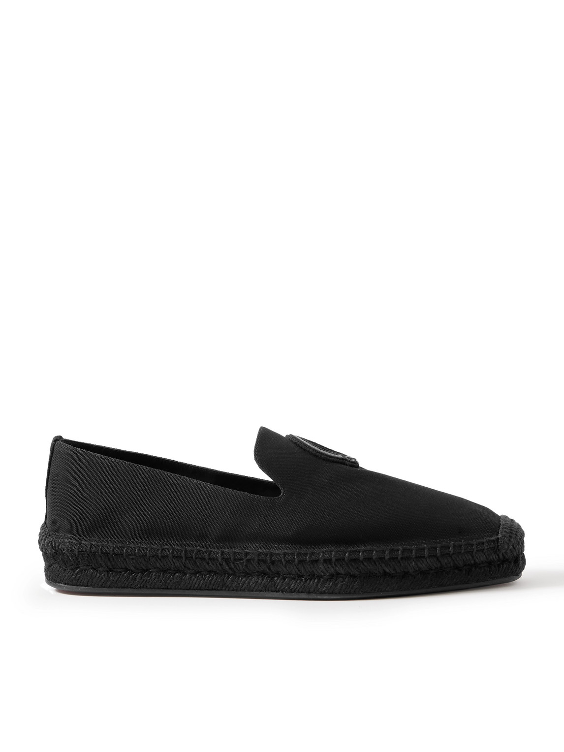 Christian Louboutin Nanou Logo-appliquéd Canvas Espadrilles