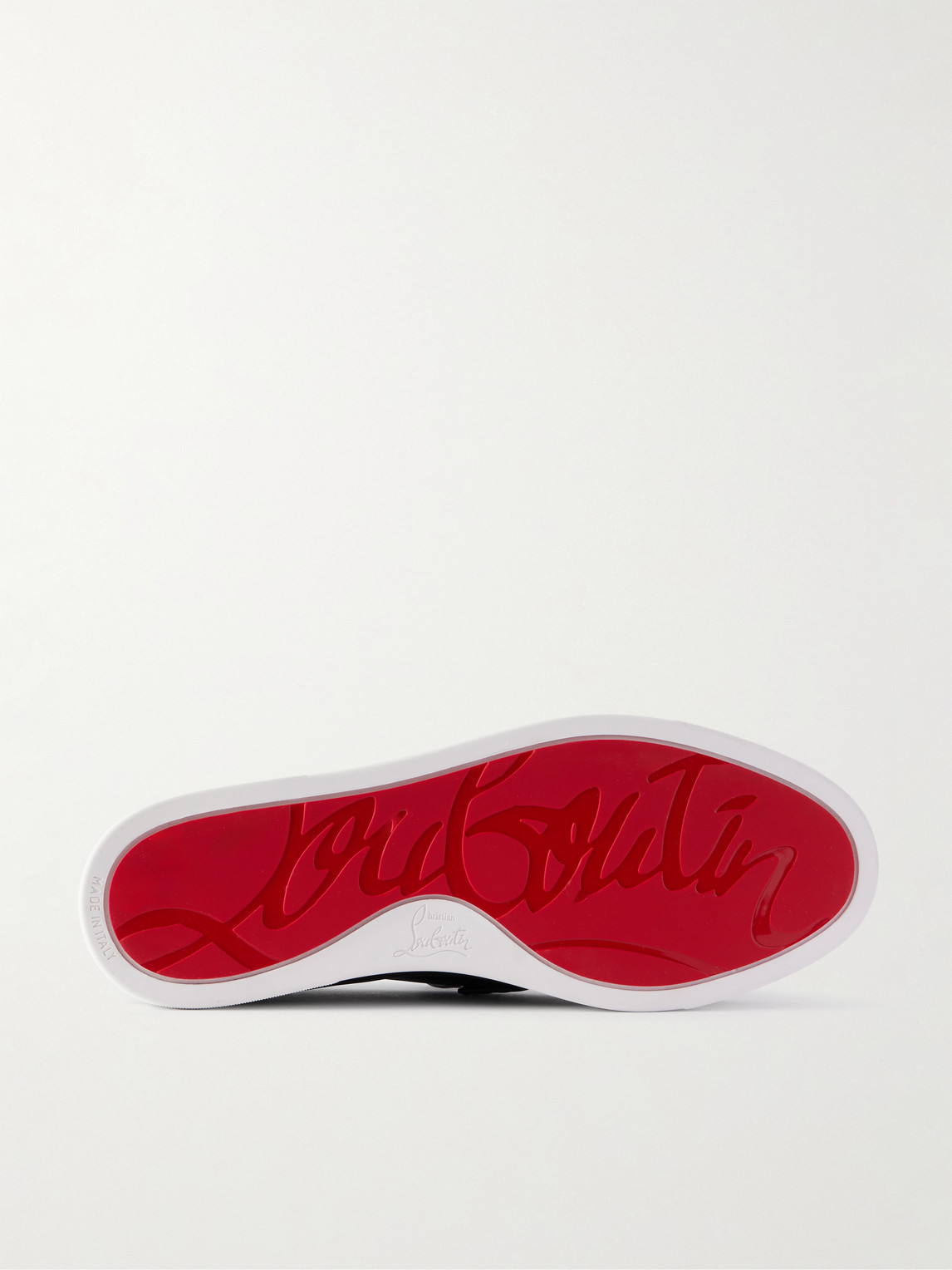 Christian Louboutin Moonboat Logo-embossed Nubuck Loafers