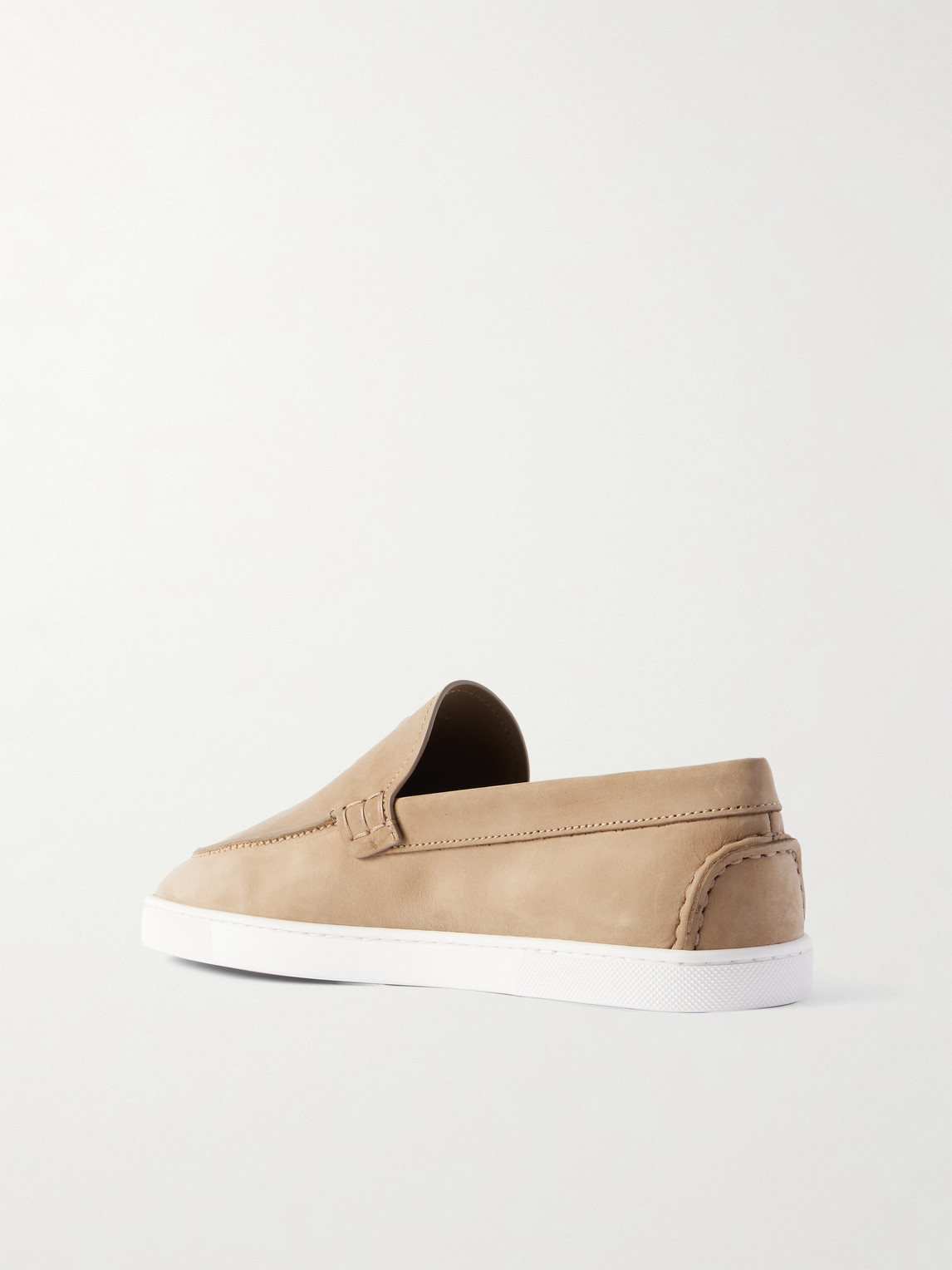 Christian Louboutin Moonboat Logo-embossed Nubuck Loafers
