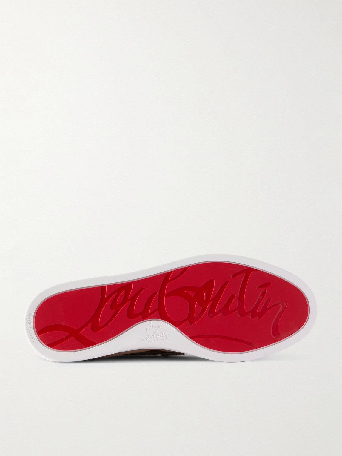 Christian Louboutin Moonboat Logo-embossed Nubuck Loafers