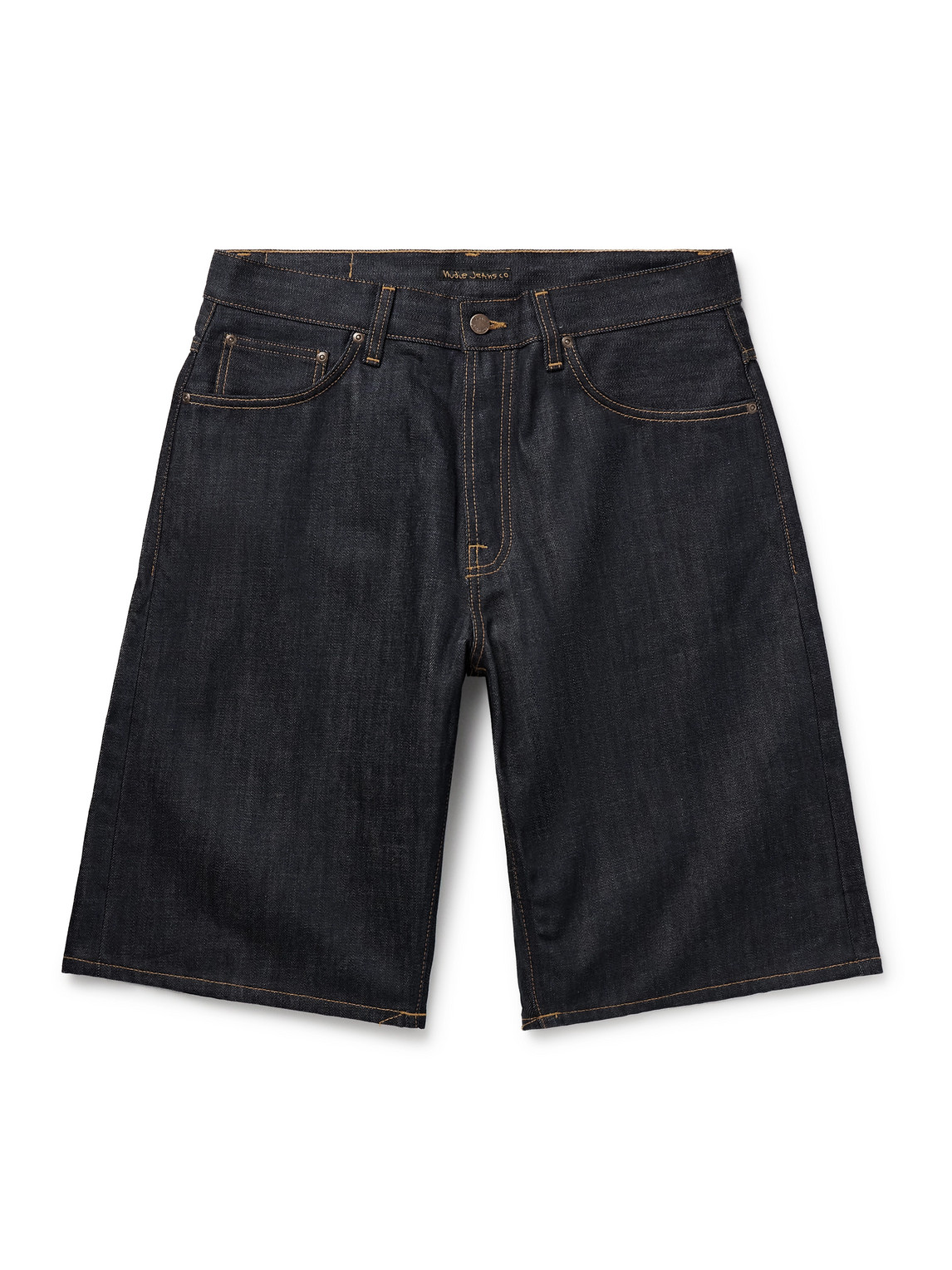 Nudie Jeans Zeb Wide-leg Organic Denim Shorts