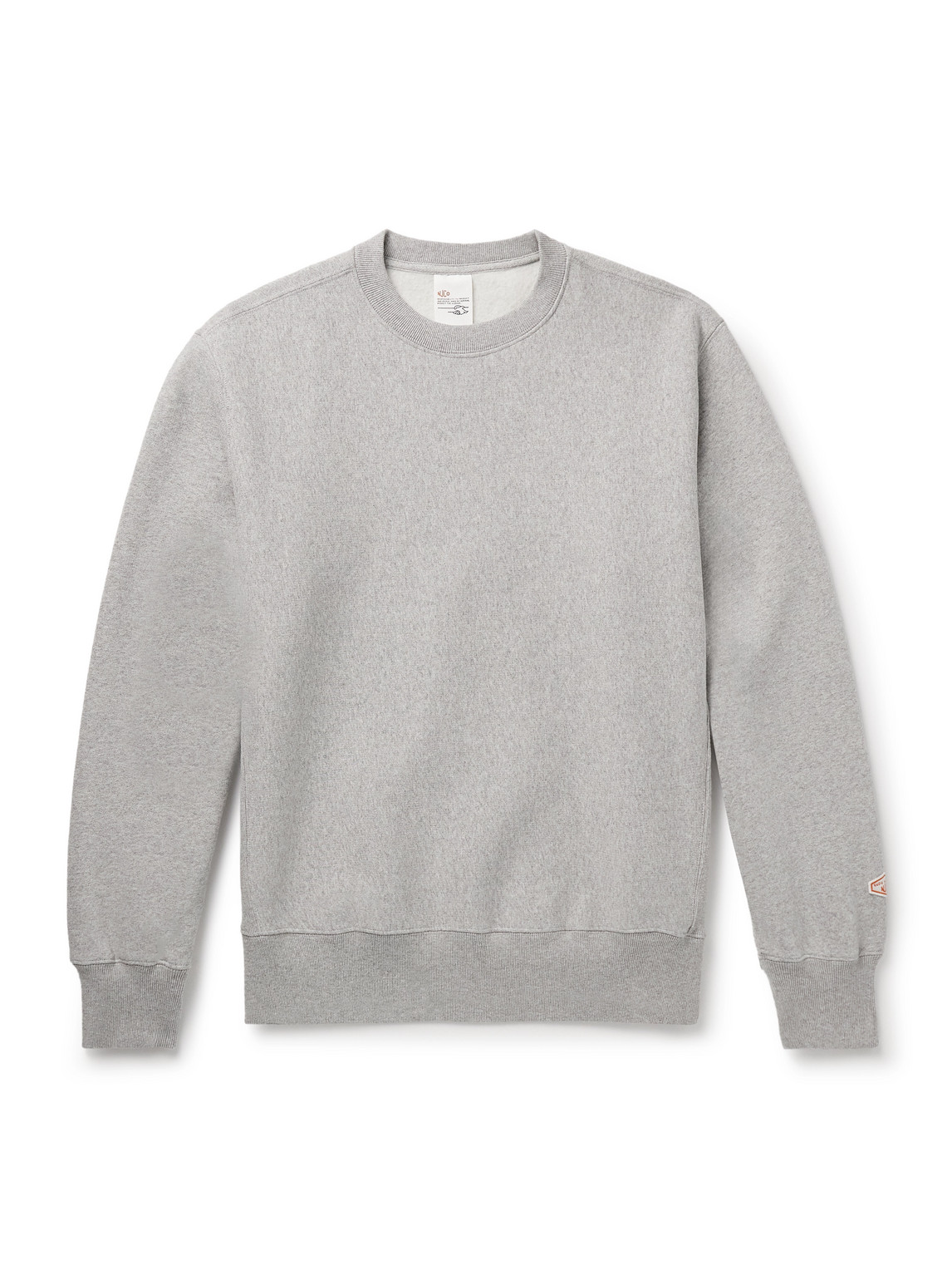 Nudie Jeans Hasse Logo-appliquéd Cotton-blend Jersey Sweatshirt