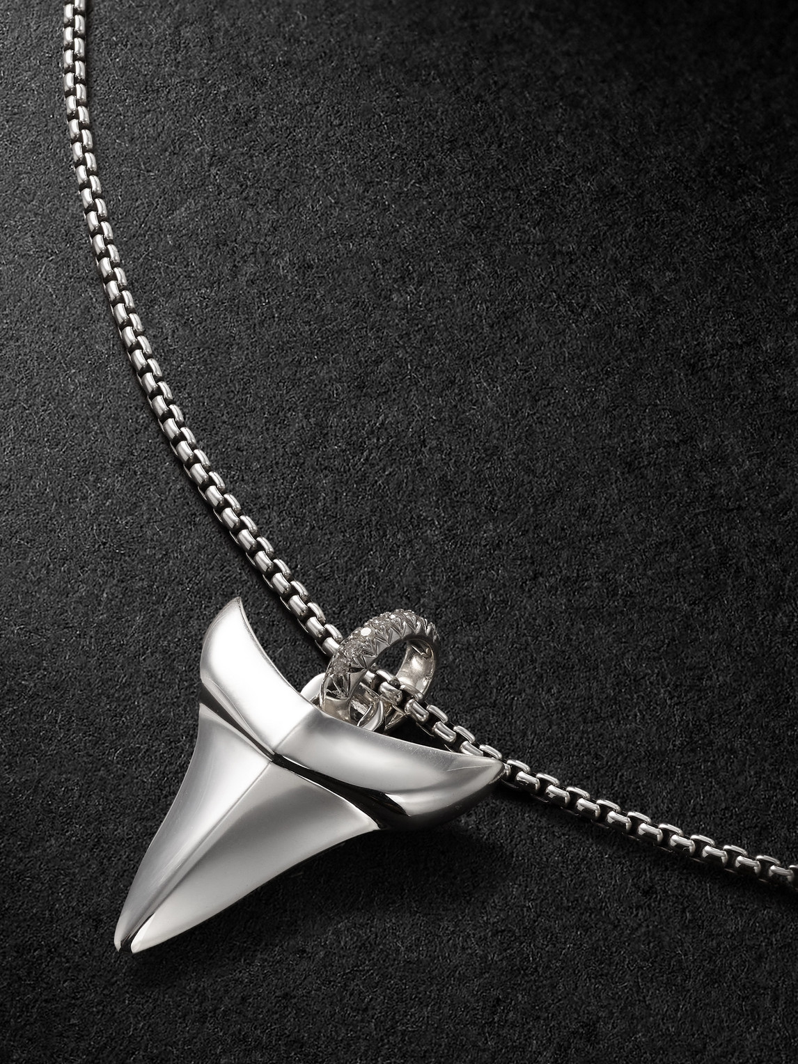 John Hardy Sterling Silver Diamond Pendant Necklace In Silver