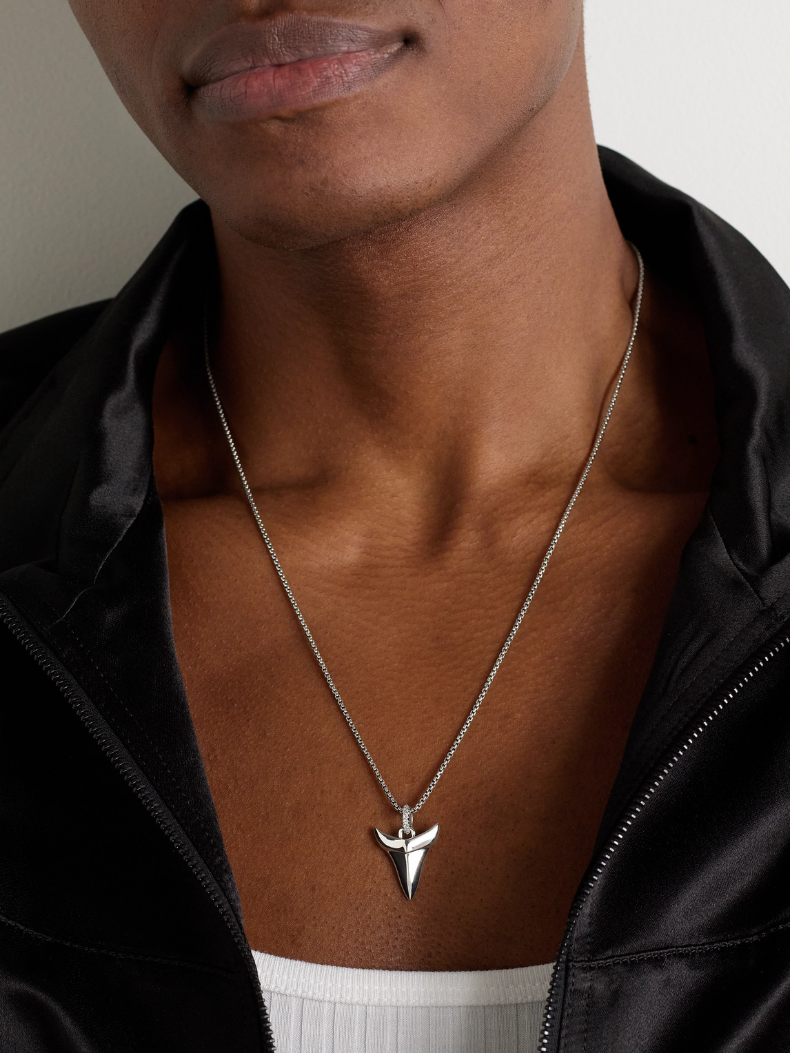 John Hardy Sterling Silver Diamond Pendant Necklace In Silver