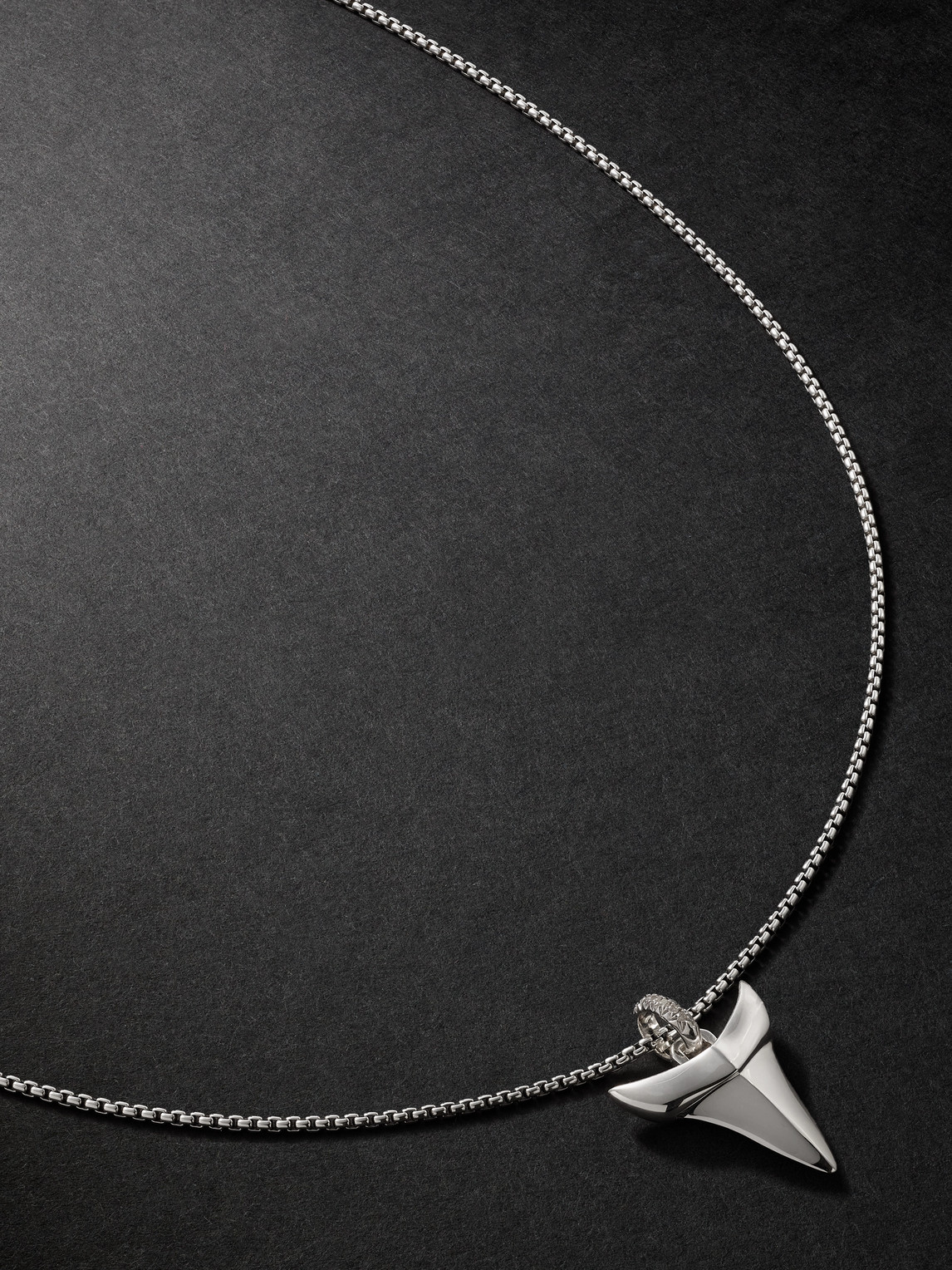 John Hardy Sterling Silver Diamond Pendant Necklace - Men