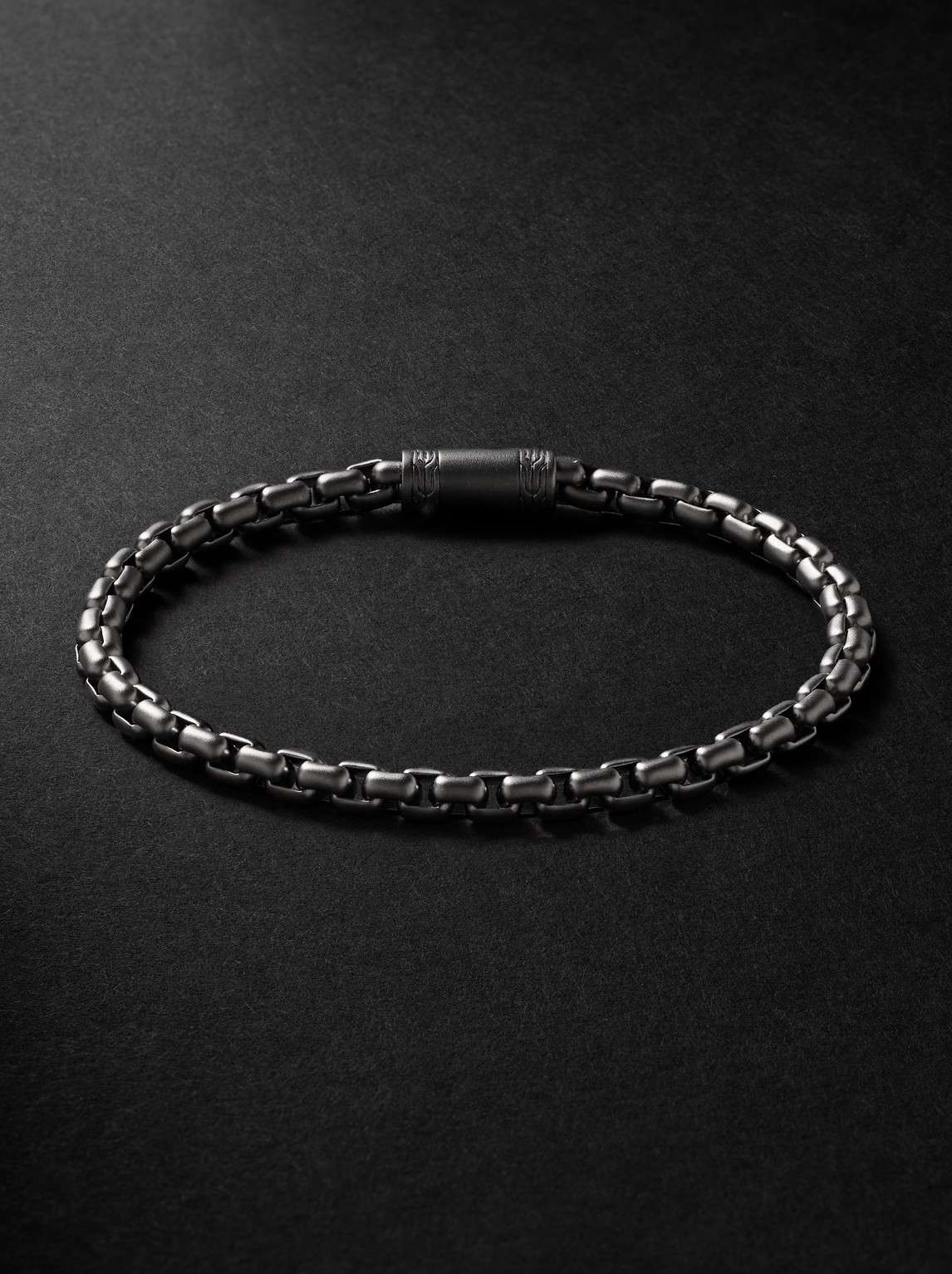 John Hardy Rhodium-Plated Box Chain Bracelet - Men