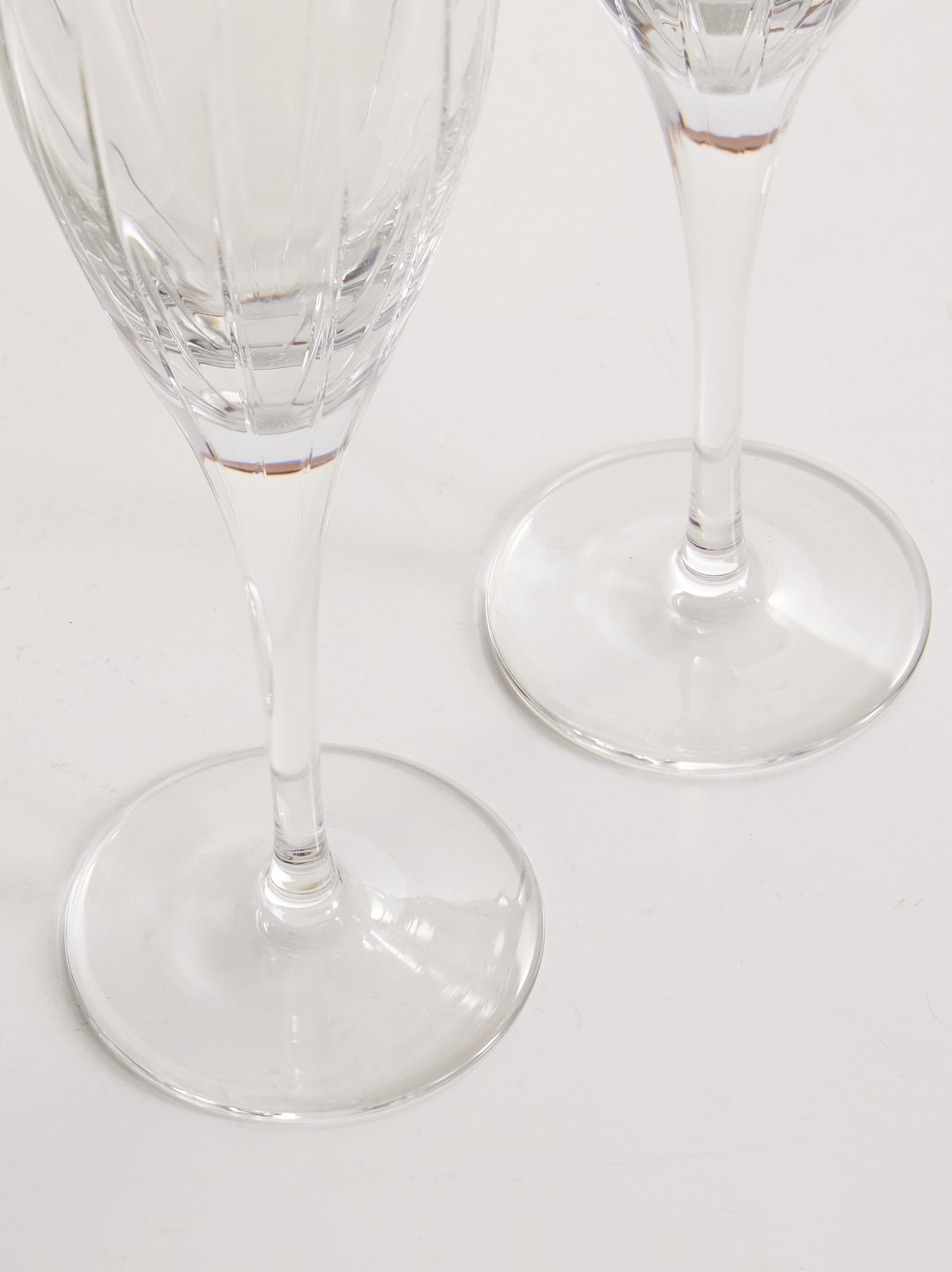  Christofle - Iriana Set Of Two Crystal Champagne Flutes - Men - Neutrals 