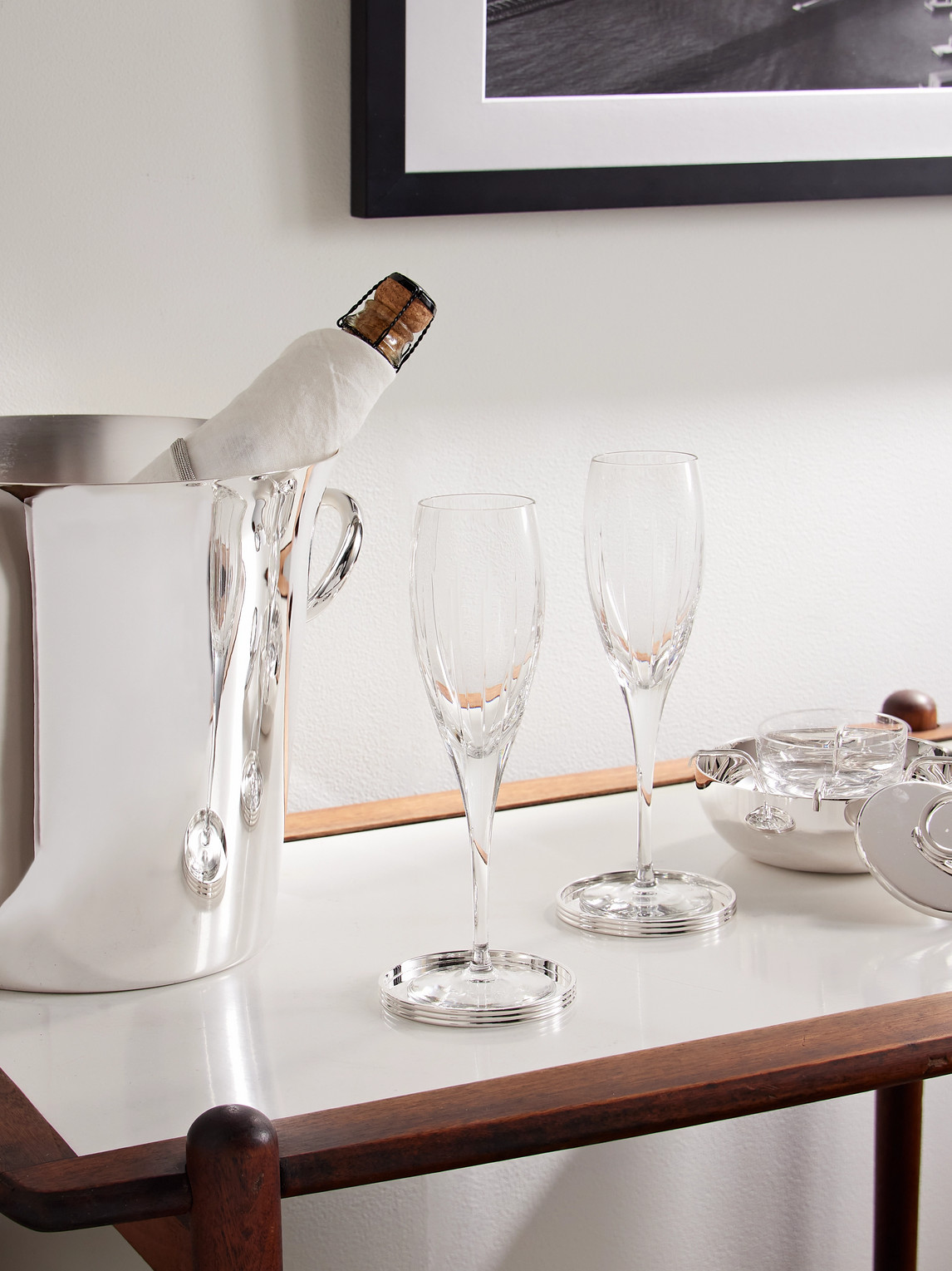 Iriana Set of Two Crystal Champagne Flutes — 2