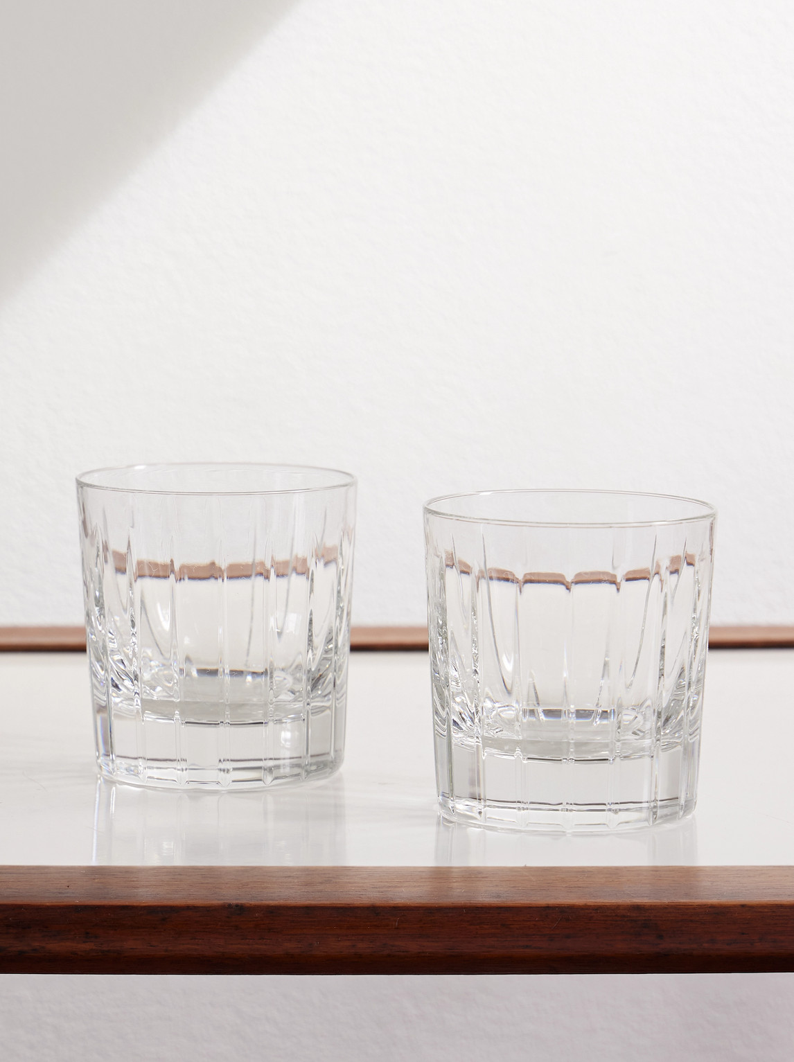 Christofle Iriana Set of Two Crystal Old Fashioned Glasses - Men