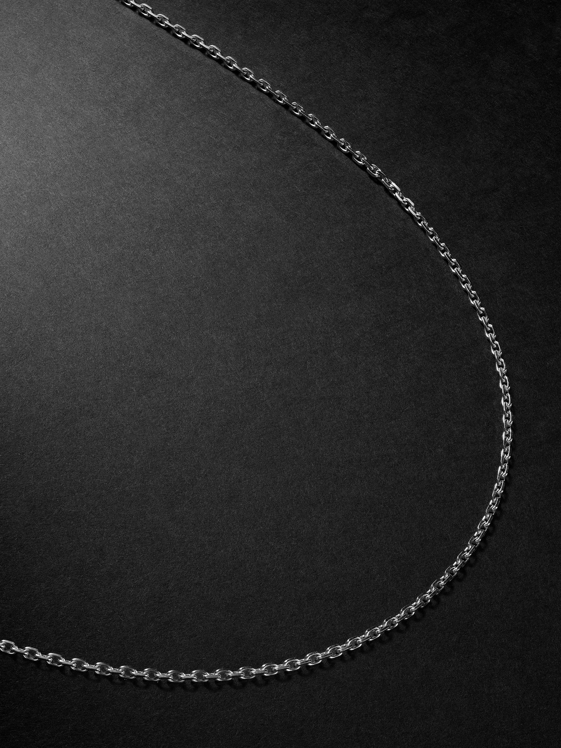 Viltier Magnetic 18-karat White Gold Chain Necklace In Silver