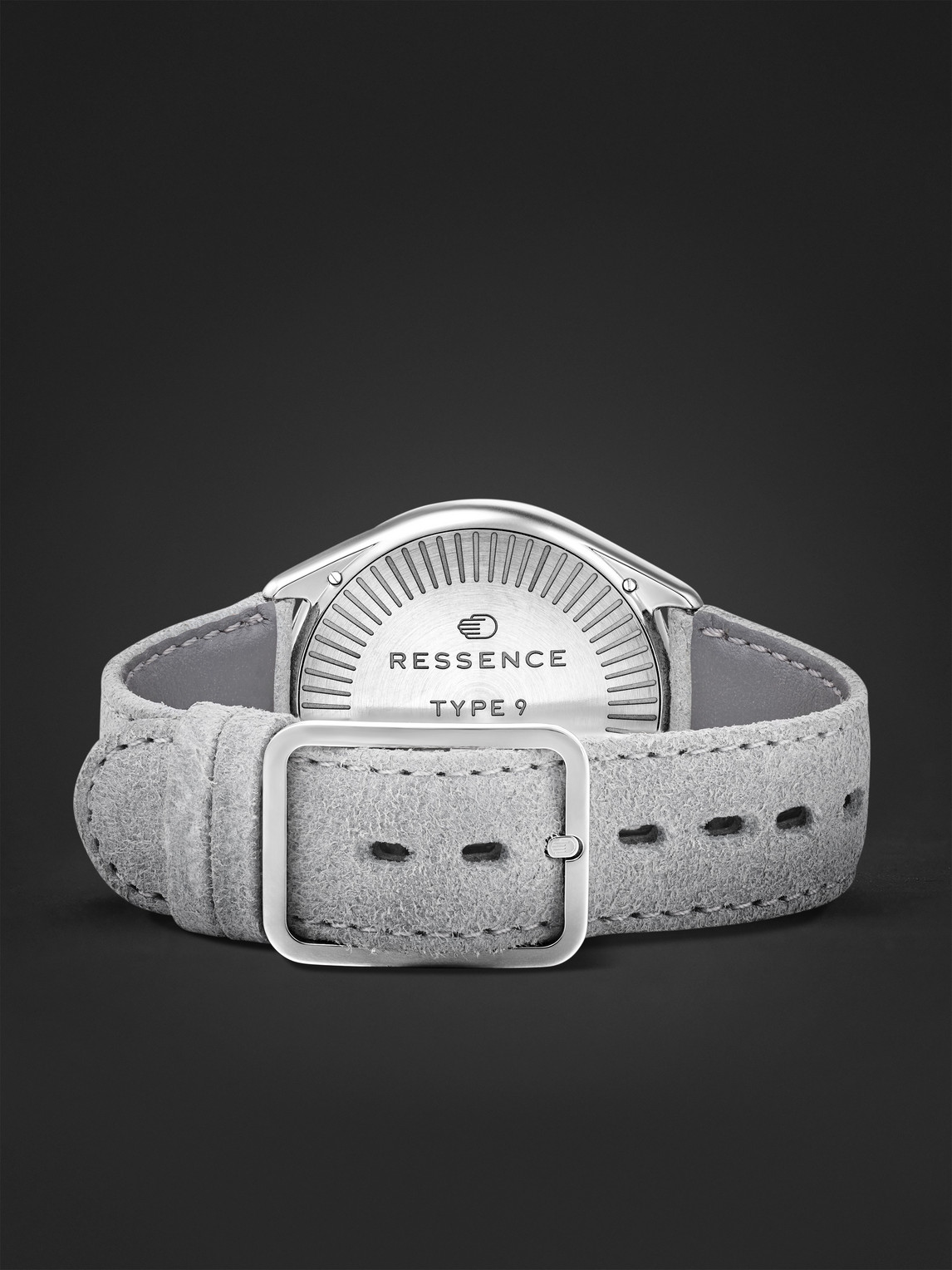 Type 9 Automatic 39mm Titanium and Leather Watch, Ref. No. TYPE 9