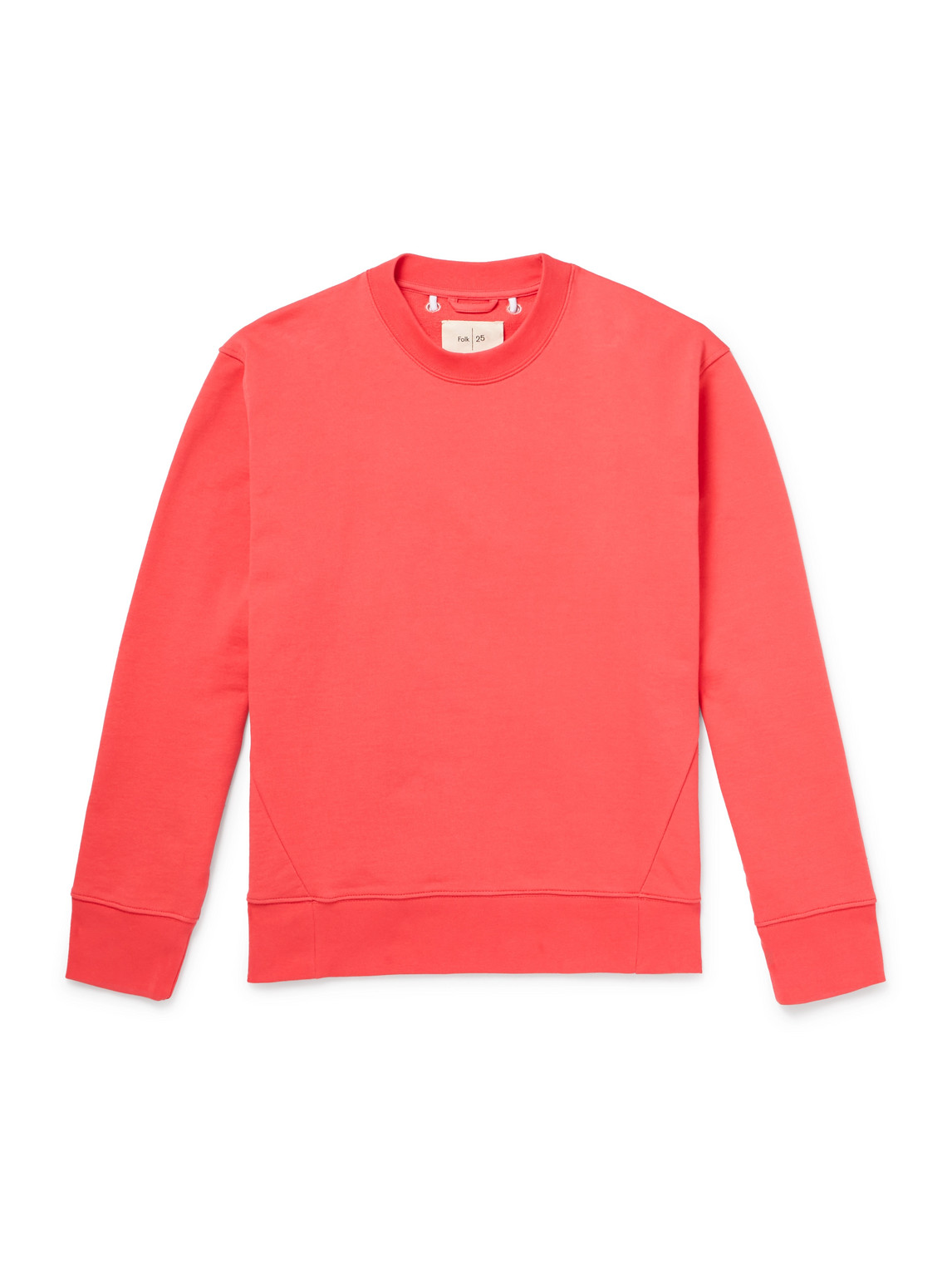 Folk Anniversary Organic Cotton-jersey Sweatshirt In Red