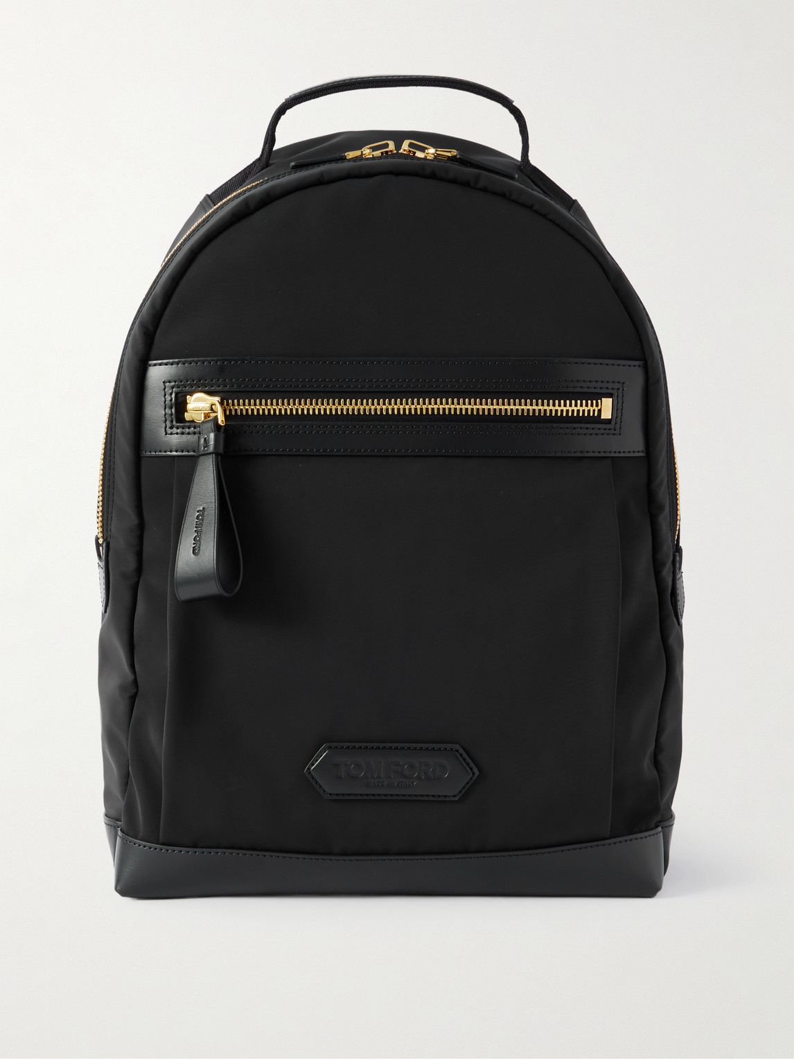 Tom Ford Leather-Trimmed Shell Backpack - Men