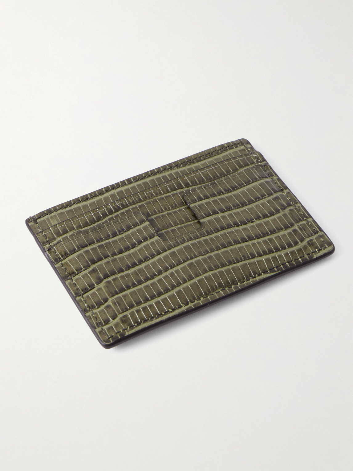 Tom Ford Croc-effect Leather Cardholder