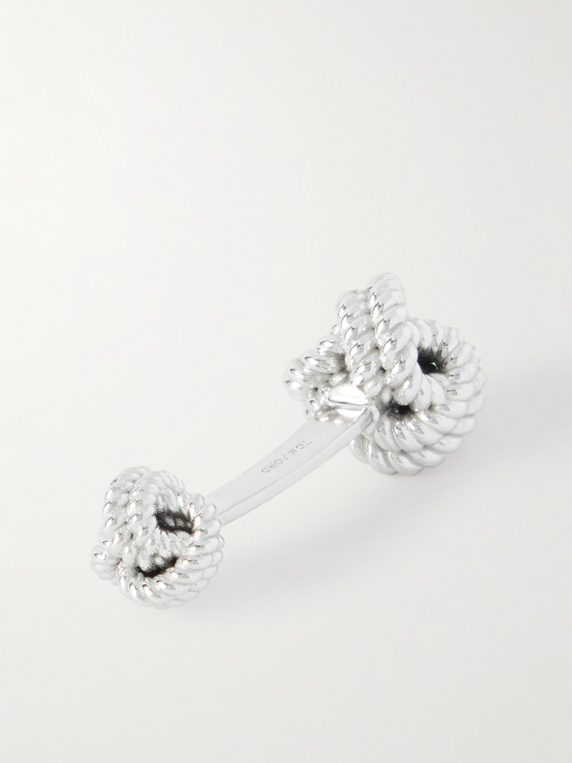 Tom Ford Knot 18-karat White Gold Cufflinks In White