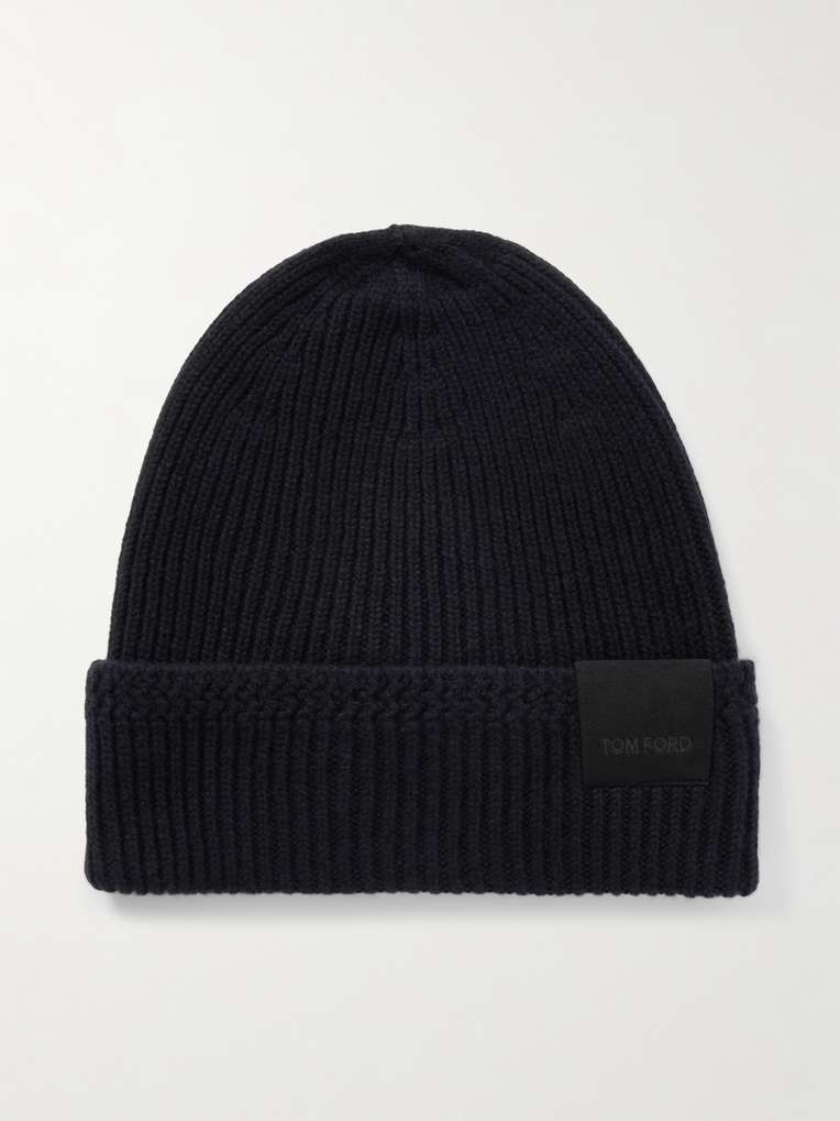 Tom Ford — Logo-Appliquéd Ribbed Cashmere Beanie