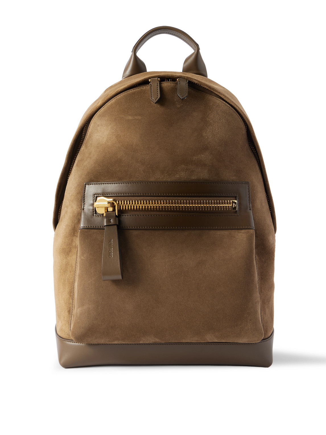 Buckley Leather-Trimmed Suede Backpack