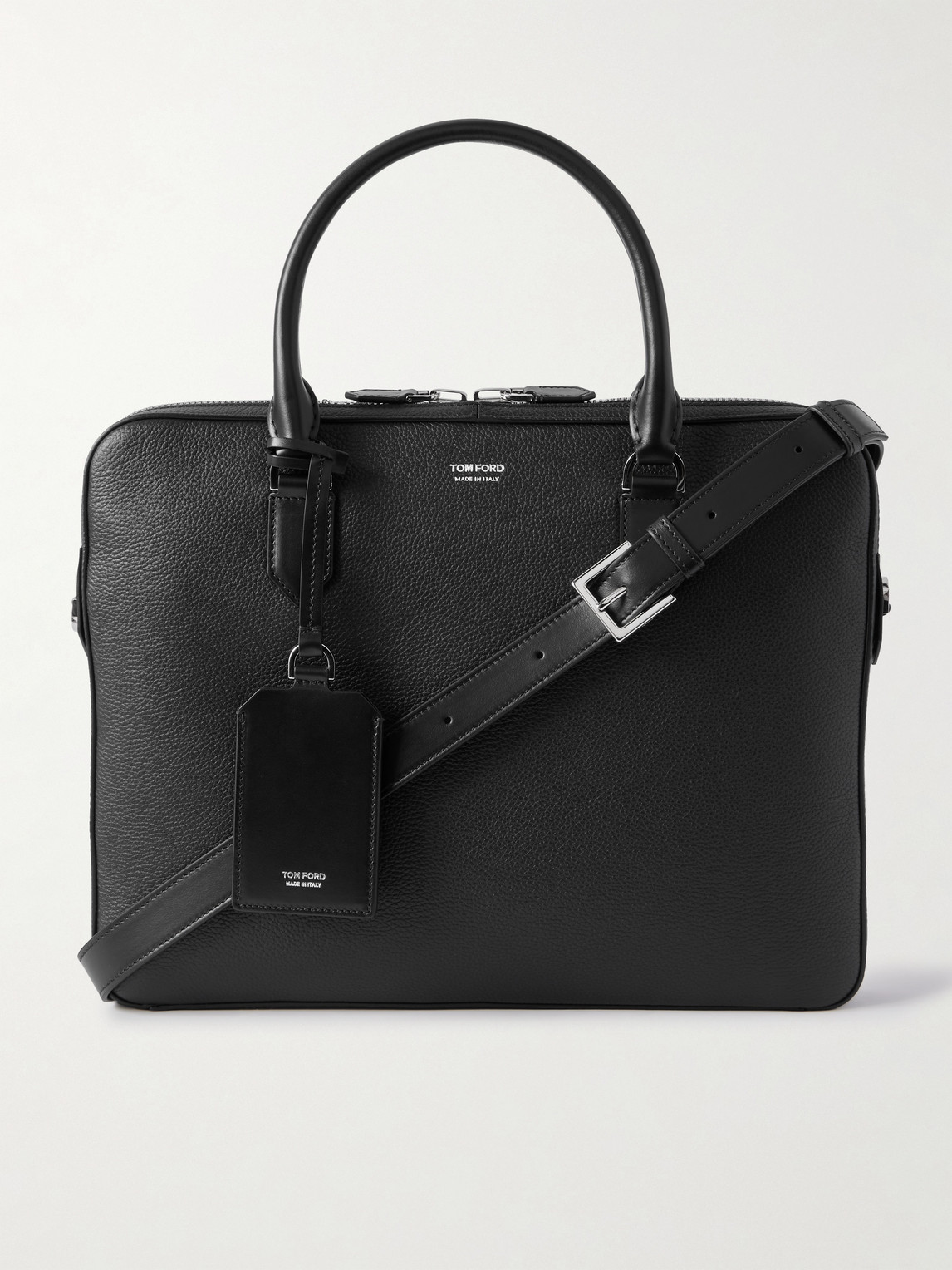 Tom Ford Elliot Full-Grain Leather Briefcase - Men