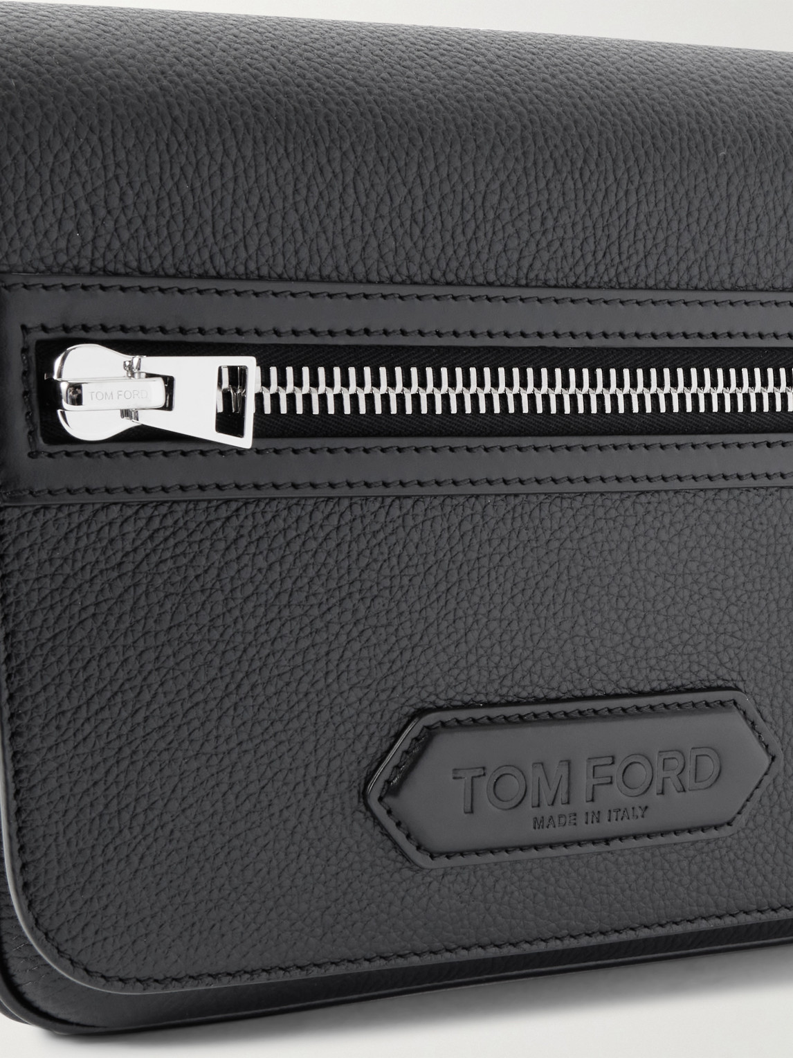 Tom Ford Full-grain Leather Messenger Bag