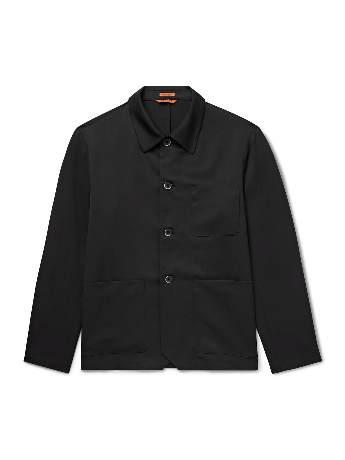 Visal Virgin Wool-Blend Twill Overshirt