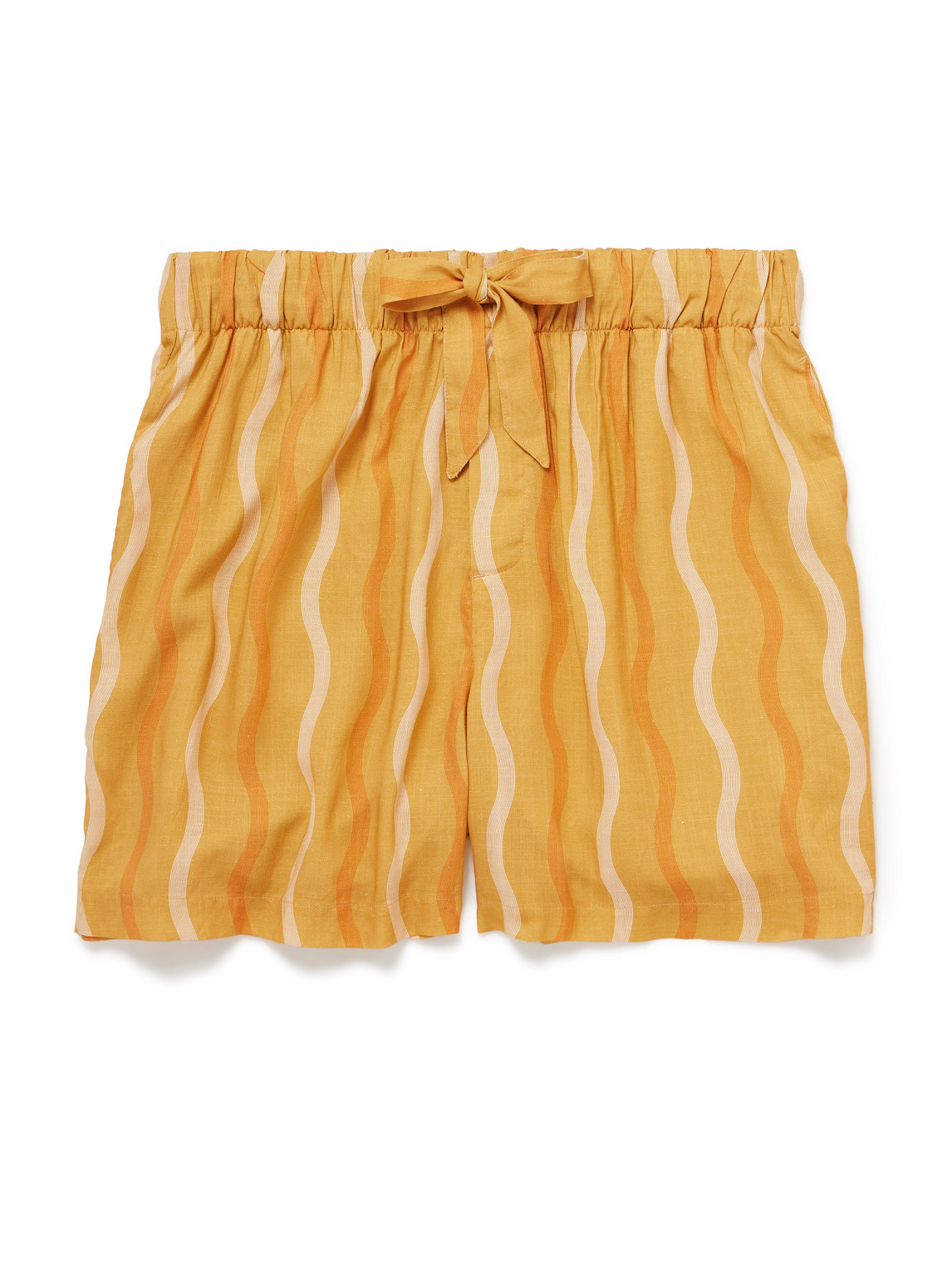 Lucas Printed Linen Drawstring Shorts