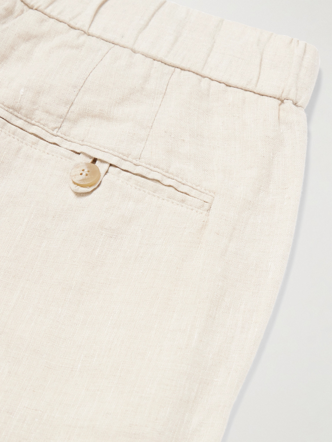 Frescobol Carioca Felipe Straight-leg Floral-print Linen Shorts In White