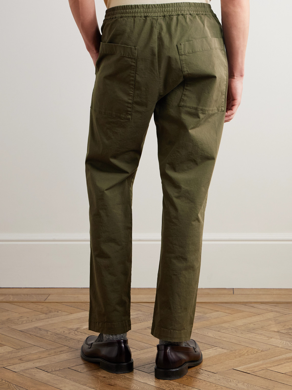 Barena Venezia Bativoga Straight-leg Cotton-blend Poplin Trousers