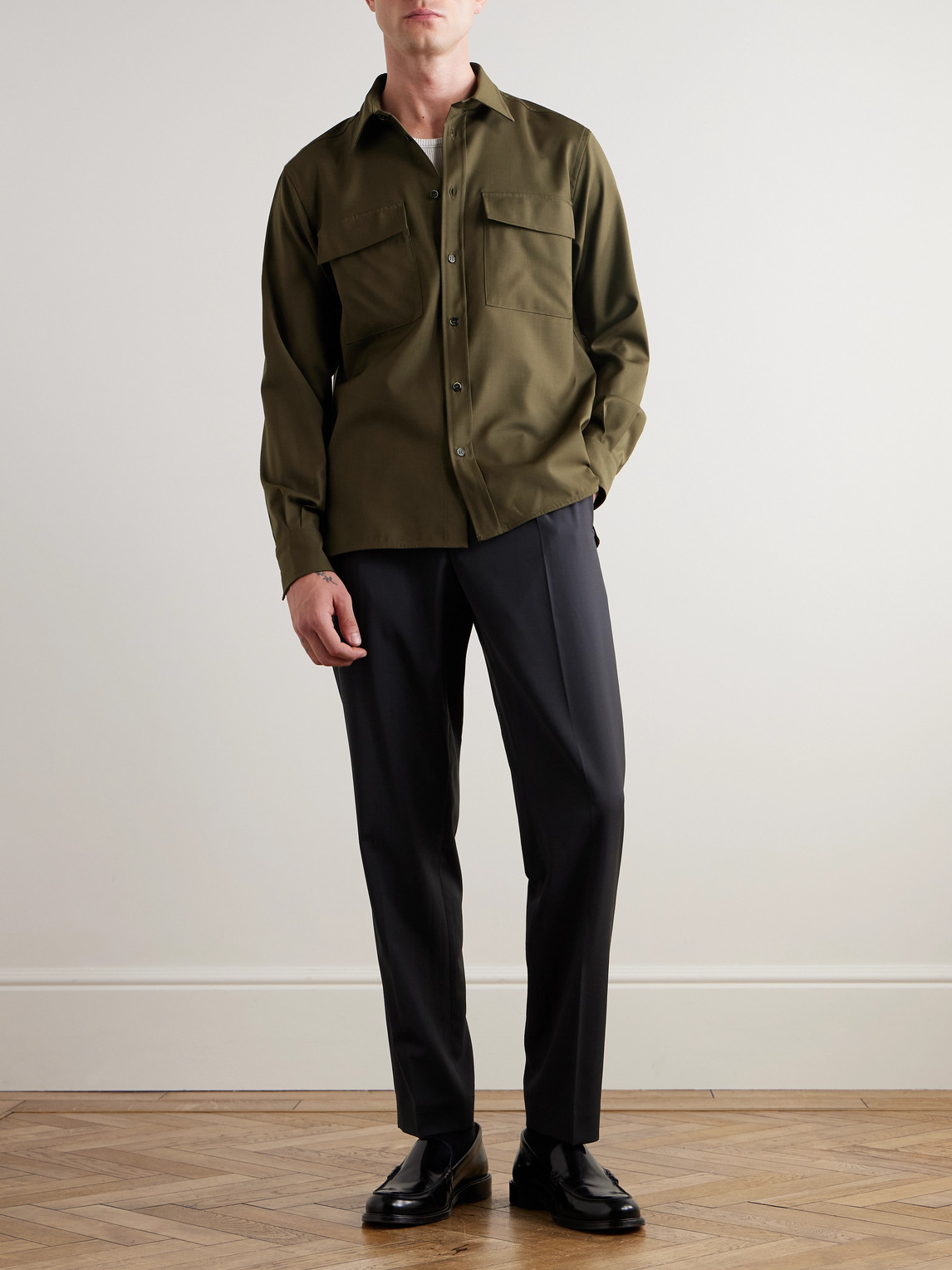 BARENA VENEZIA DEN VIRGIN WOOL SHIRT 