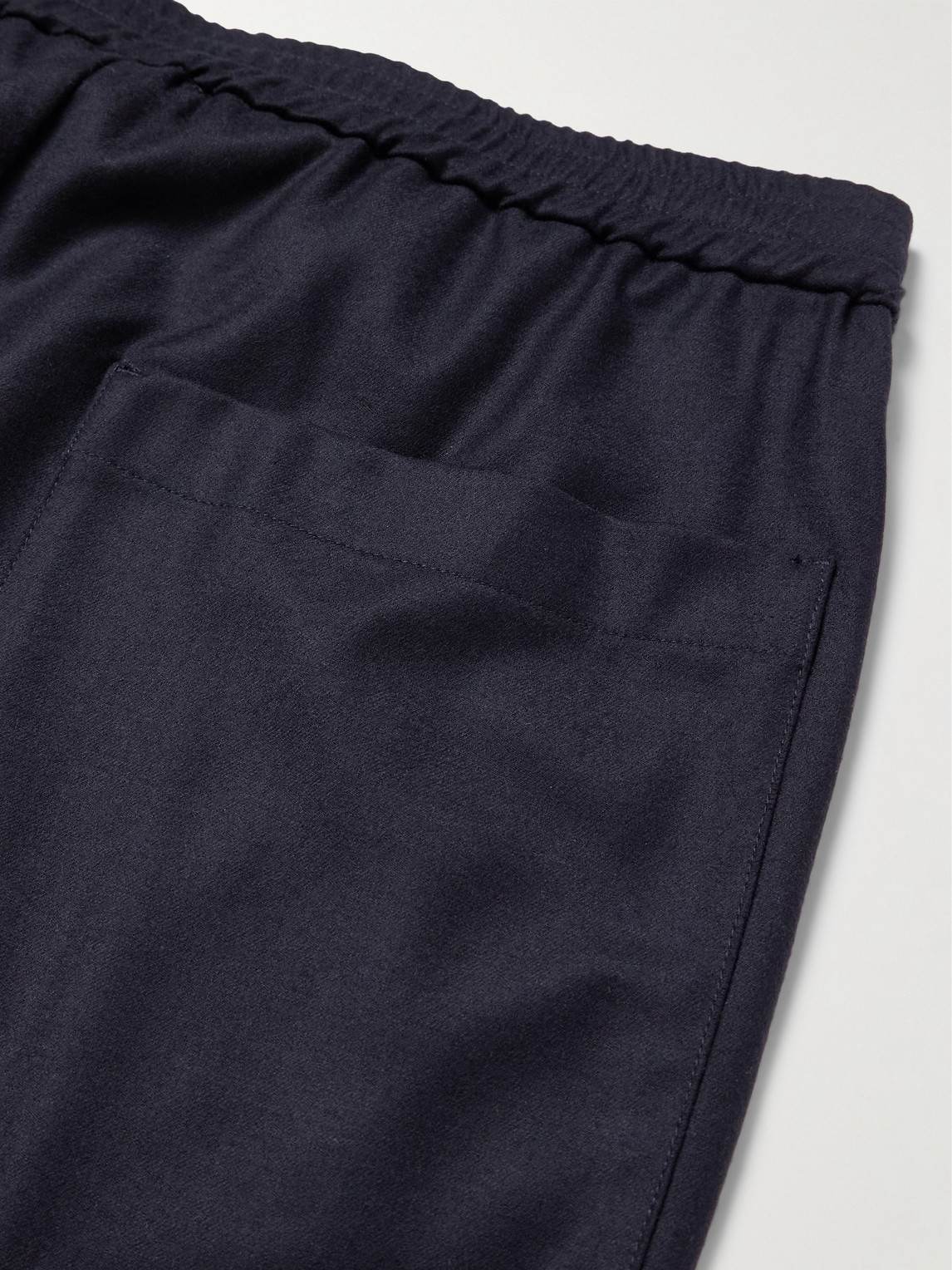 Barena Venezia Bativoga Straight-leg Virgin Wool-blend Gabardine Trousers In Blue