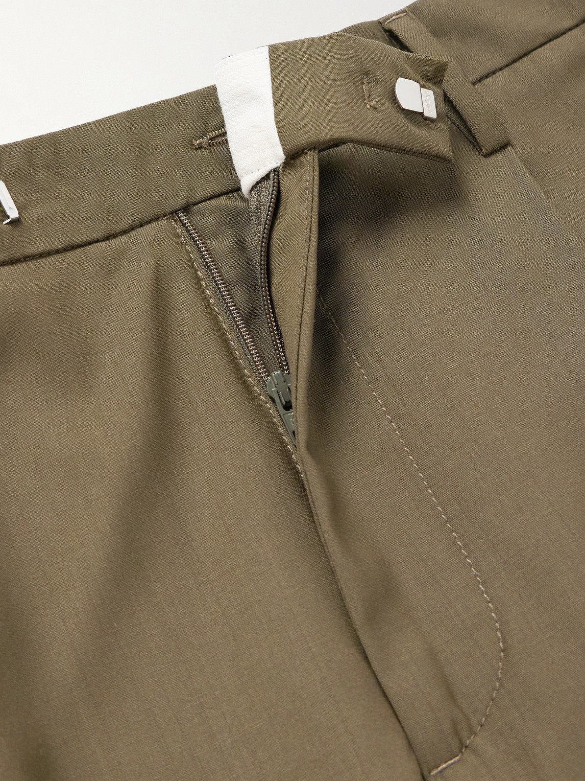 BARENA VENEZIA MASCO SLIM-FIT STRAIGHT-LEG PLEATED VIRGIN WOOL TROUSERS