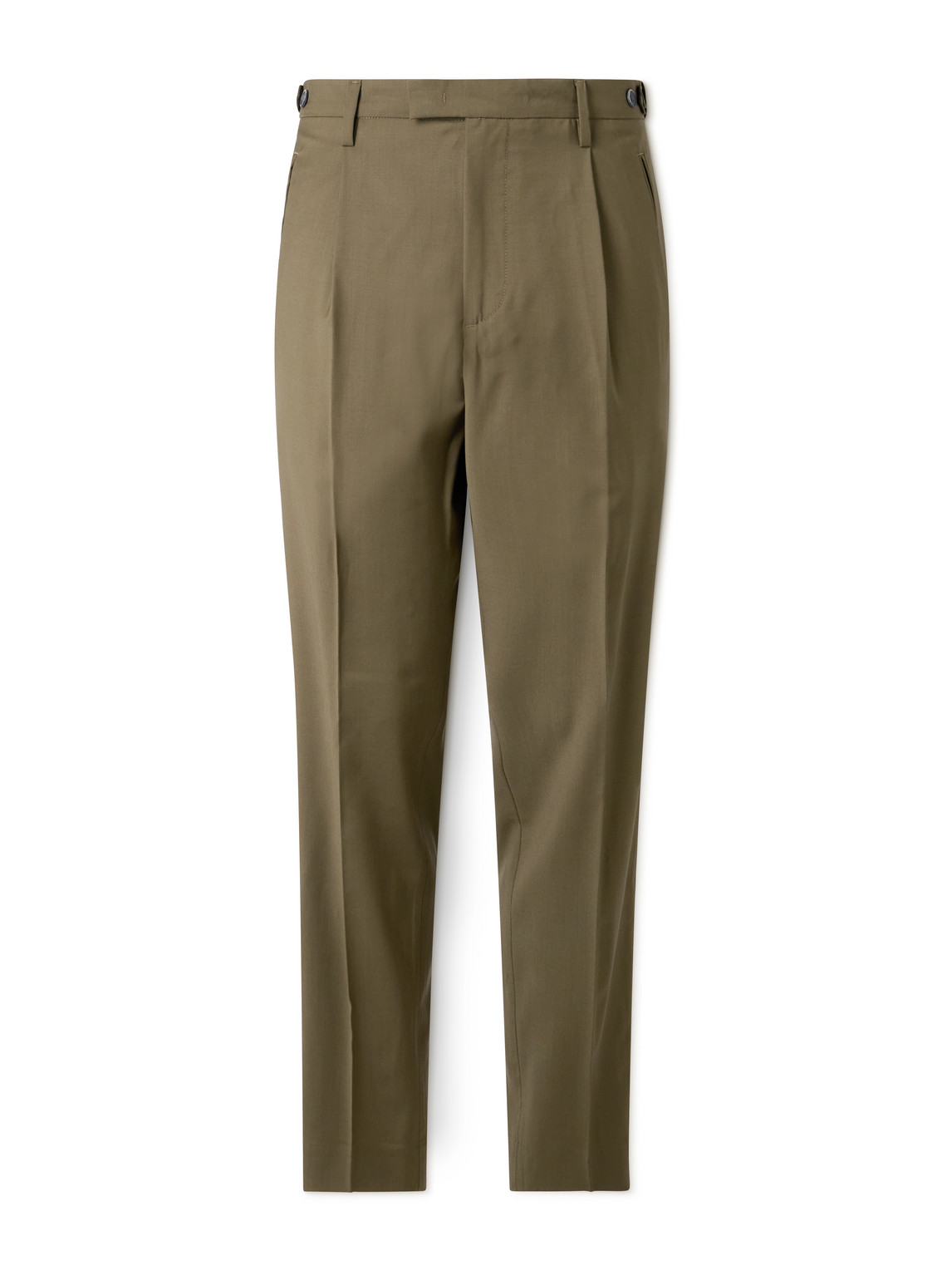 Barena Venezia Masco Slim-fit Straight-leg Pleated Virgin Wool Trousers