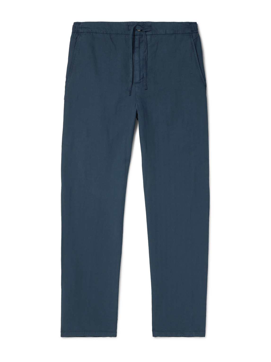 Mendes Straight-Leg Lyocell, Linen and Cotton-Blend Drawstring Trousers