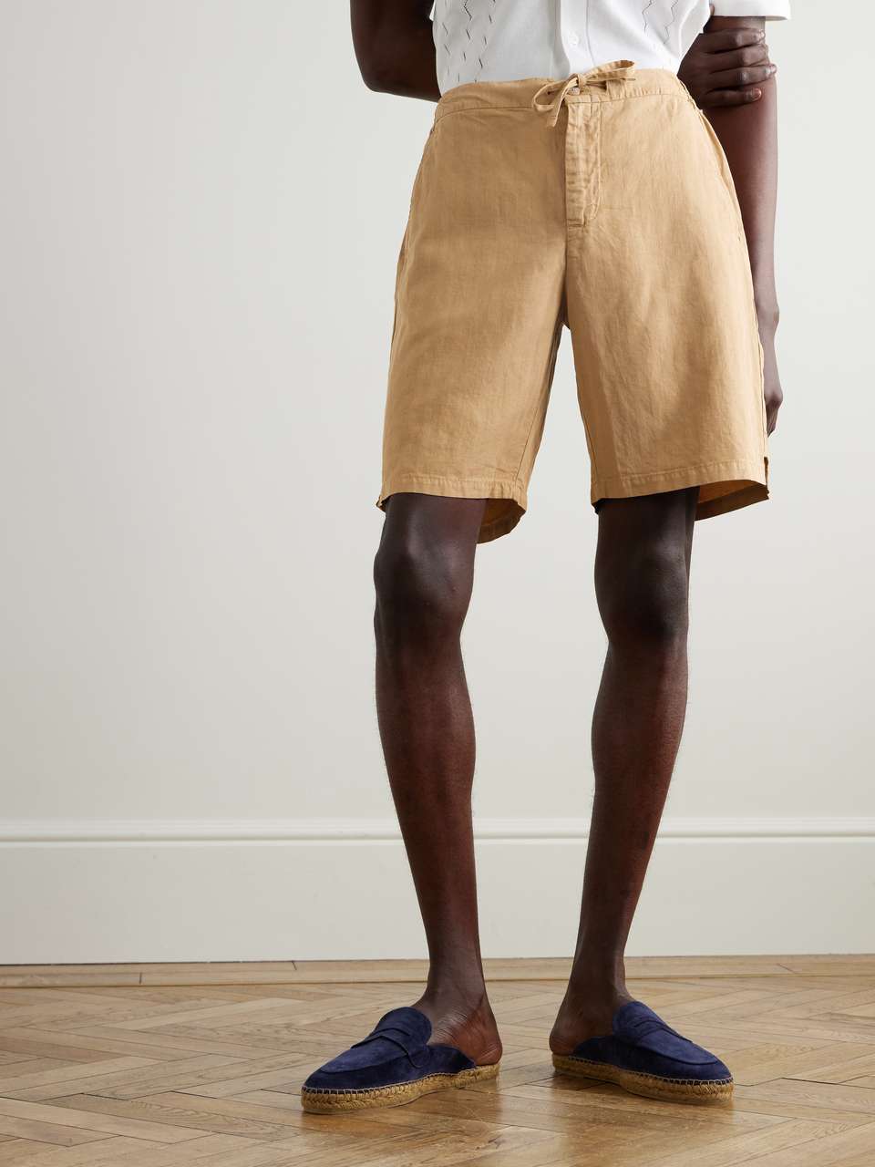 Single Fray Fresh Basil Shorts