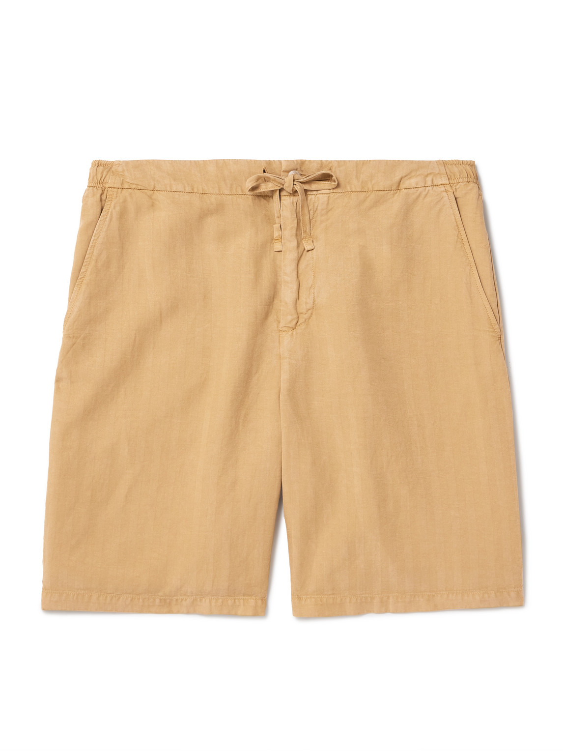 Sergio Straight-Leg Lyocell, Linen and Cotton-Blend Shorts