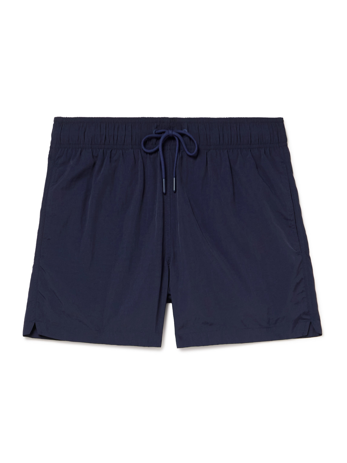Frescobol Carioca Salvador Straight-leg Mid-length Recycled Swim Shorts In Blue