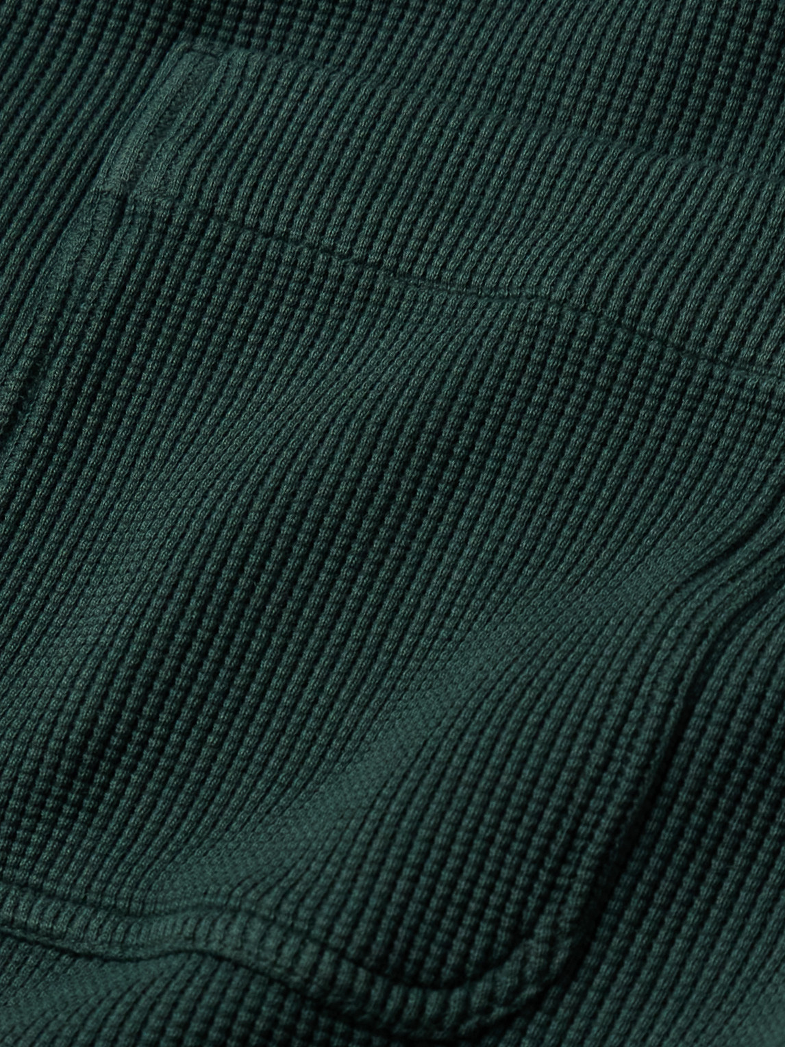 Frescobol Carioca Preto Waffle-knit Cotton Overshirt In Green