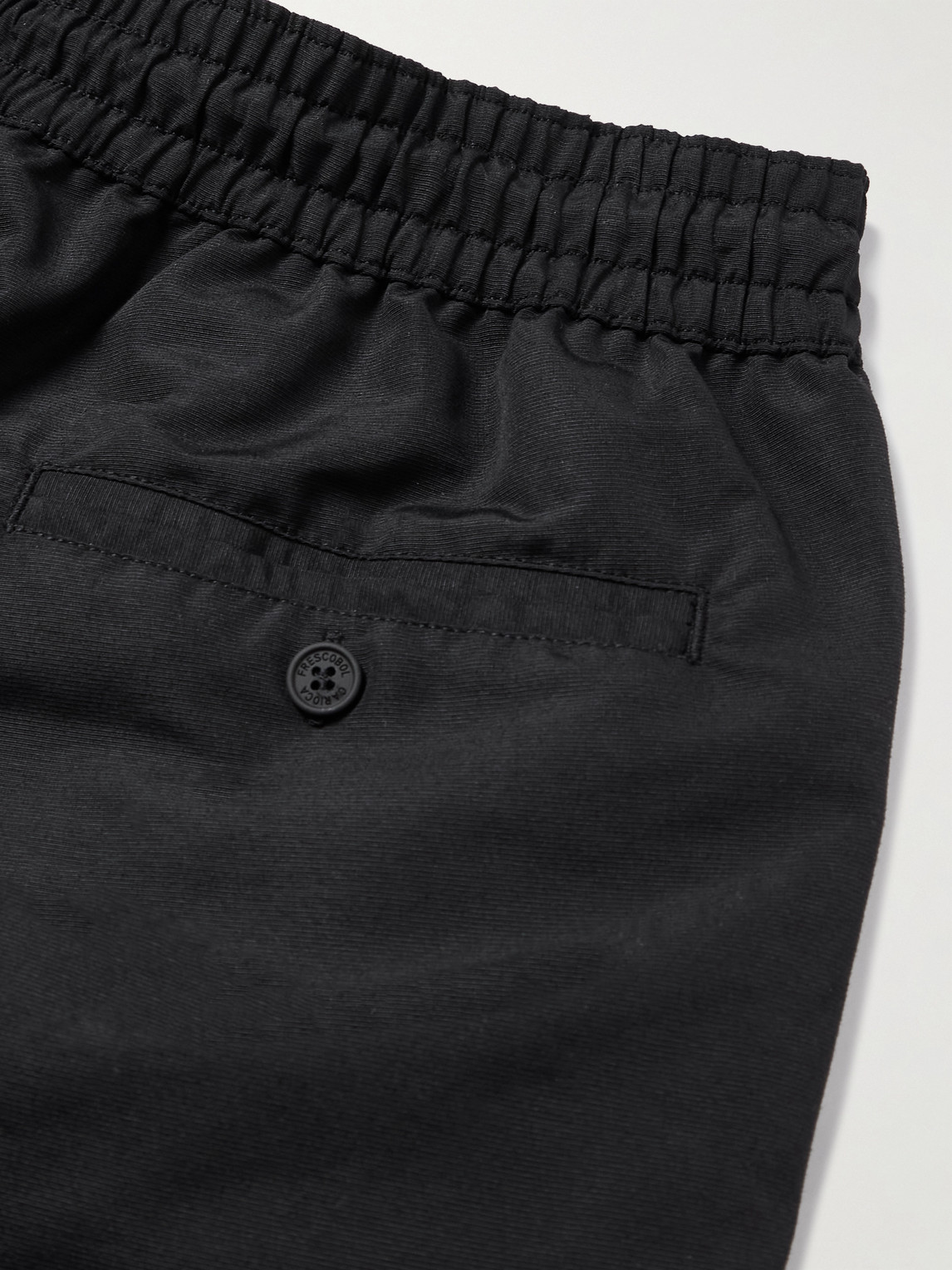 Frescobol Carioca Rio Slim-fit Short-length Recycled Swim Shorts In Black