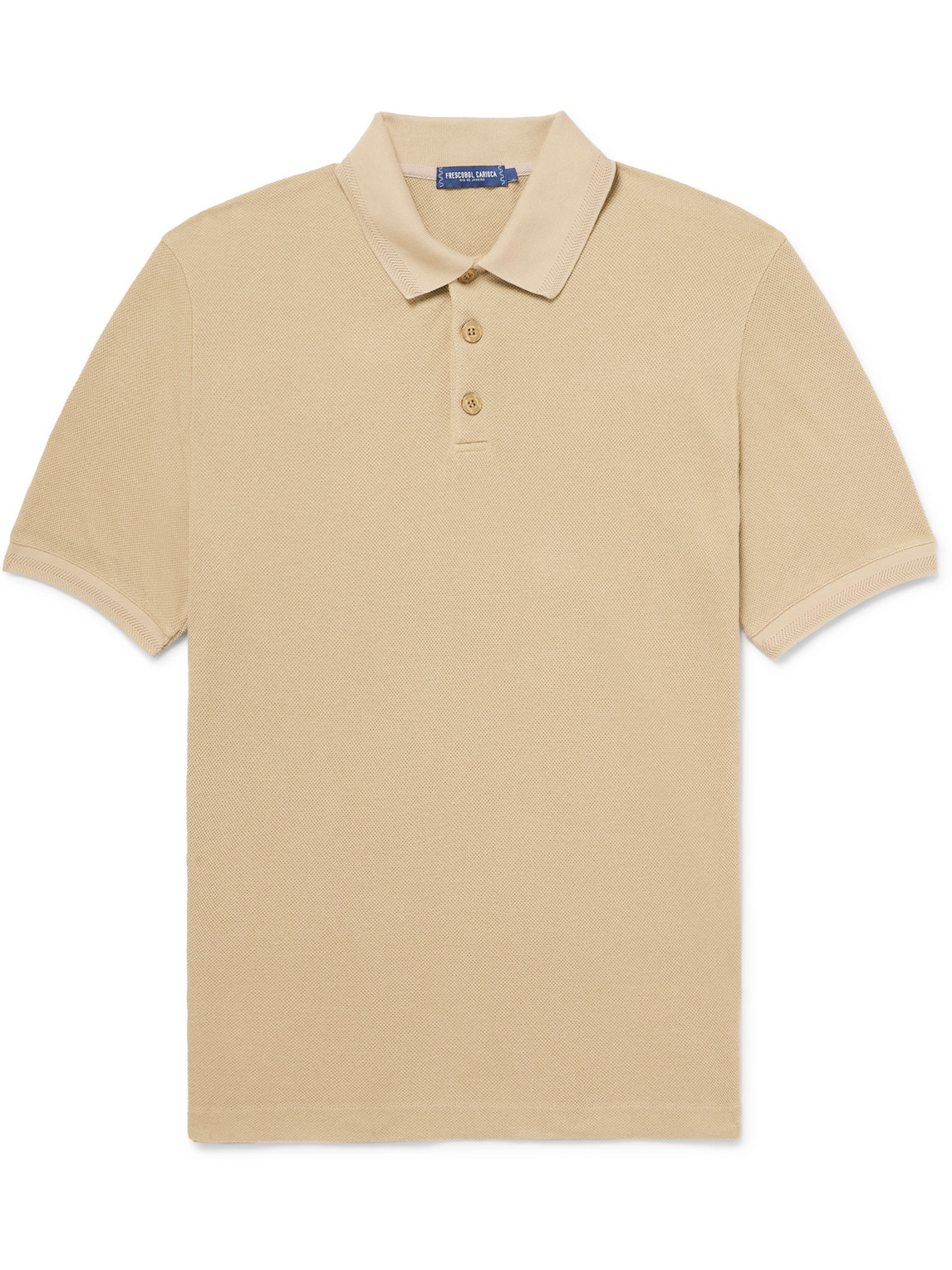 Frescobol Carioca Horacio Modal And Linen-blend Piqué Polo Shirt