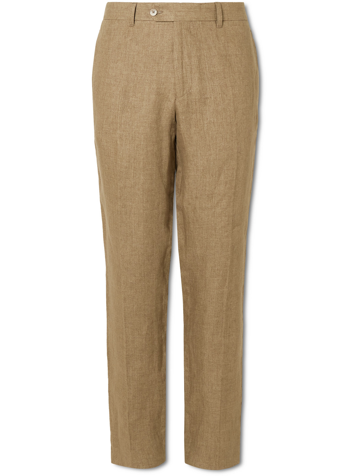 Affonso Straight-Leg Linen Suit Trousers