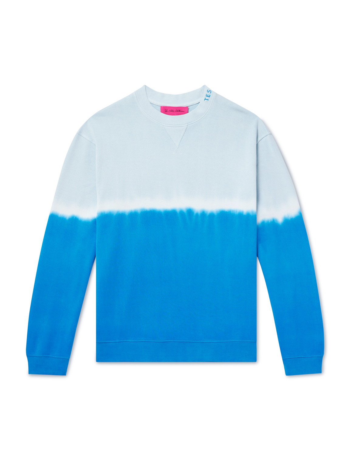 Embroidered Tie-Dyed Cotton And Cashmere-Blend Jersey Sweatshirt
