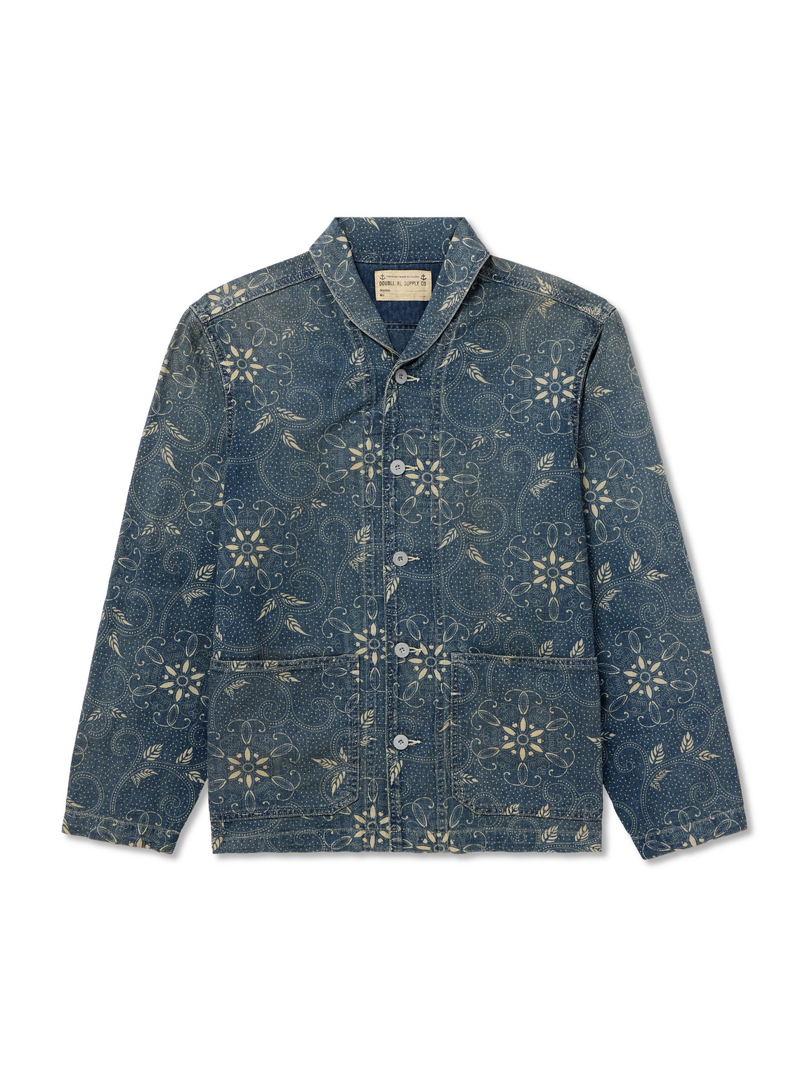 Rrl Wilson Printed Denim Jacket