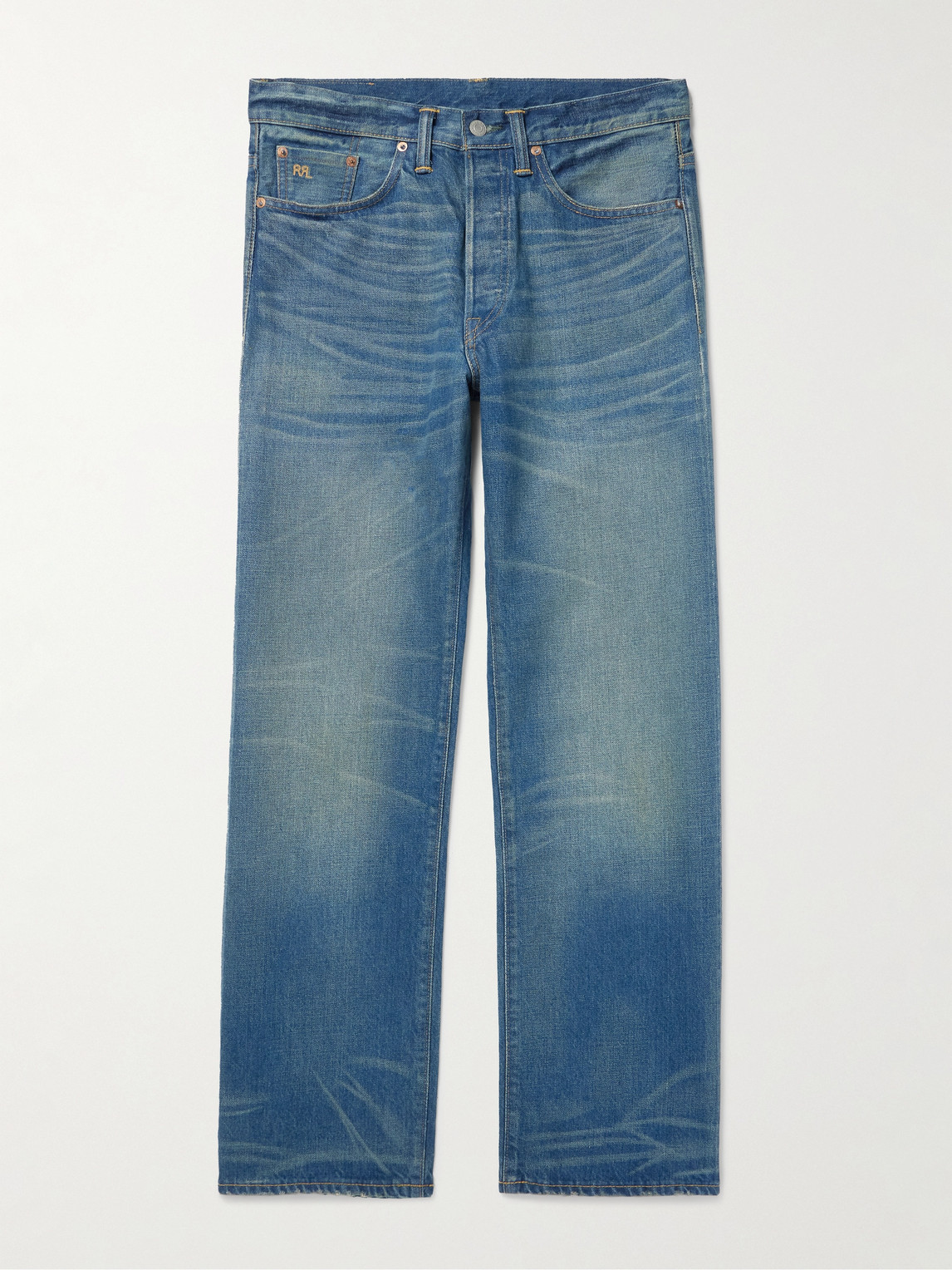 Rrl Straight-leg Jeans In Blue