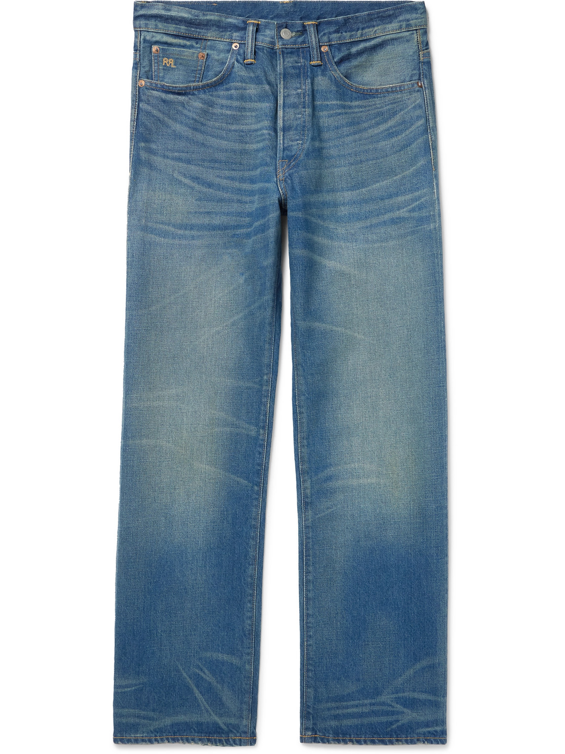 Rrl Straight-leg Jeans In Blue