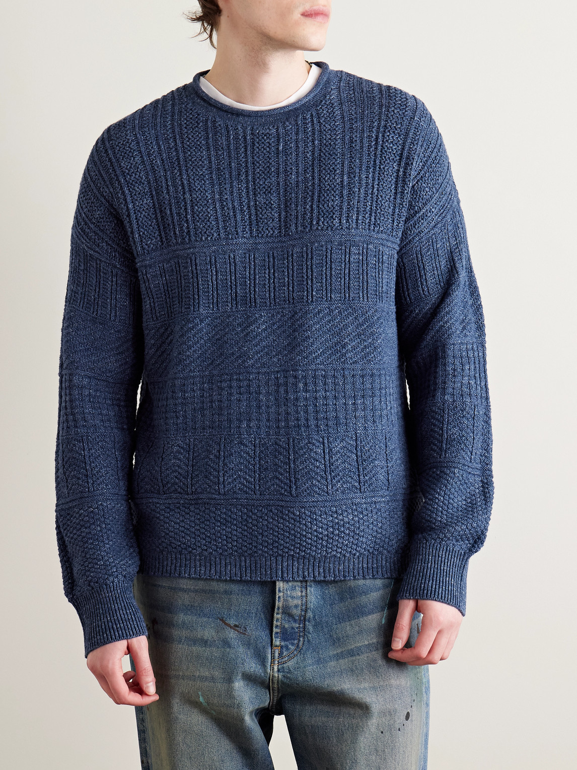 Rrl Cotton And Linen-blend Sweater