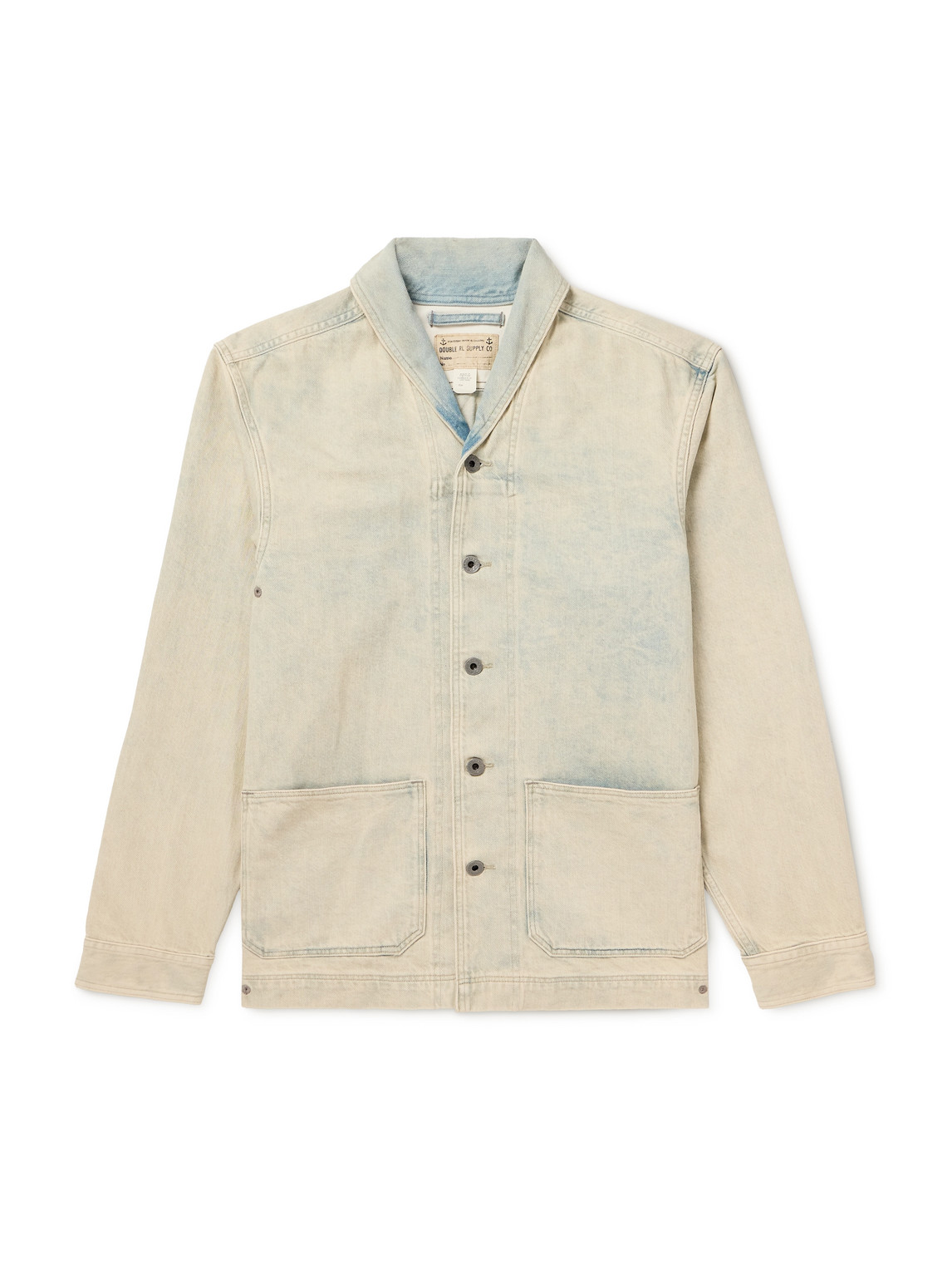 Perkins Shawl-Collar Denim Overshirt