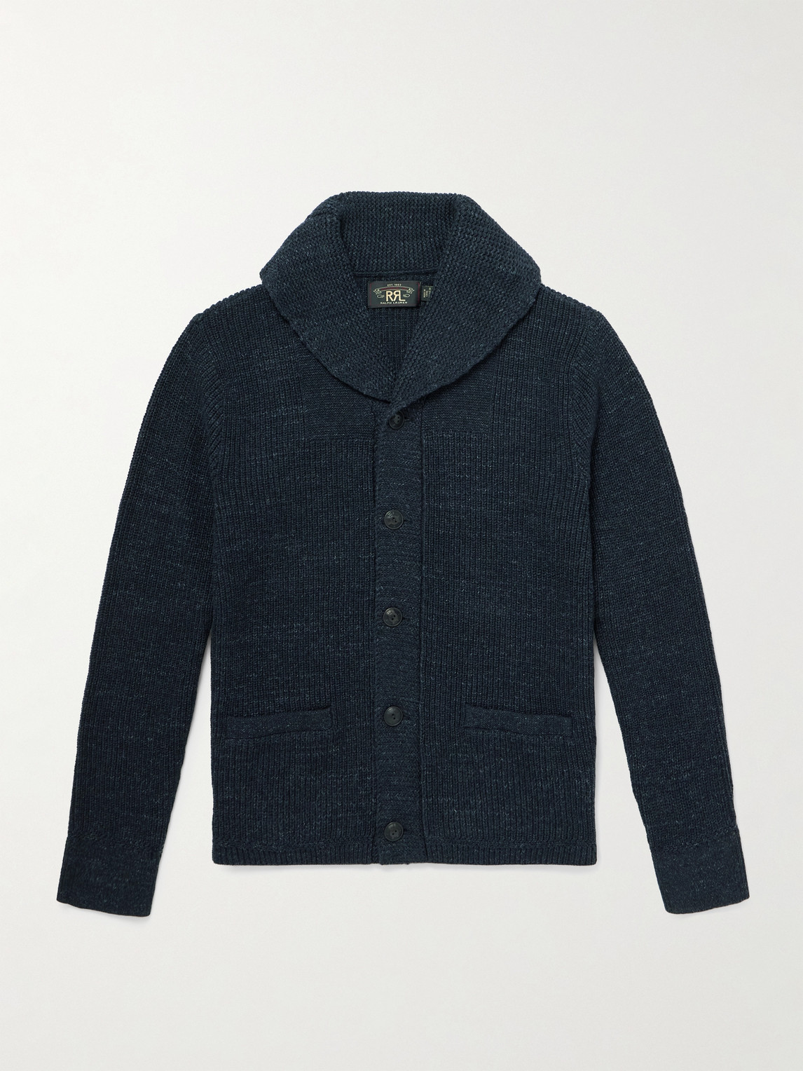 RRL hawl-Collar Ribbed Cotton Cardigan - Men