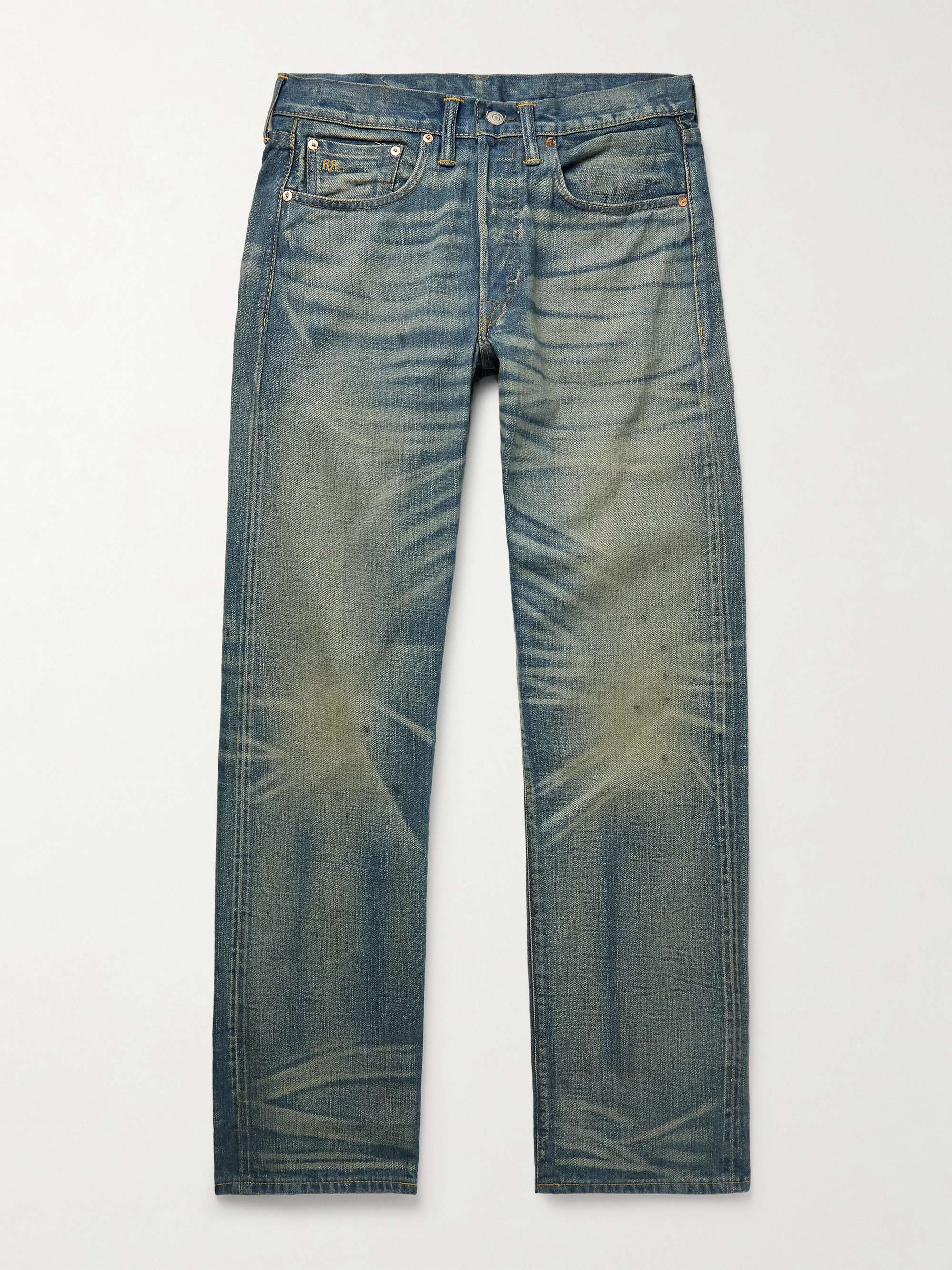 RRL Straight-Leg Distressed Jeans for Men | MR PORTER RRL Straight-Leg Distressed Jeans for Men | MR PORTER